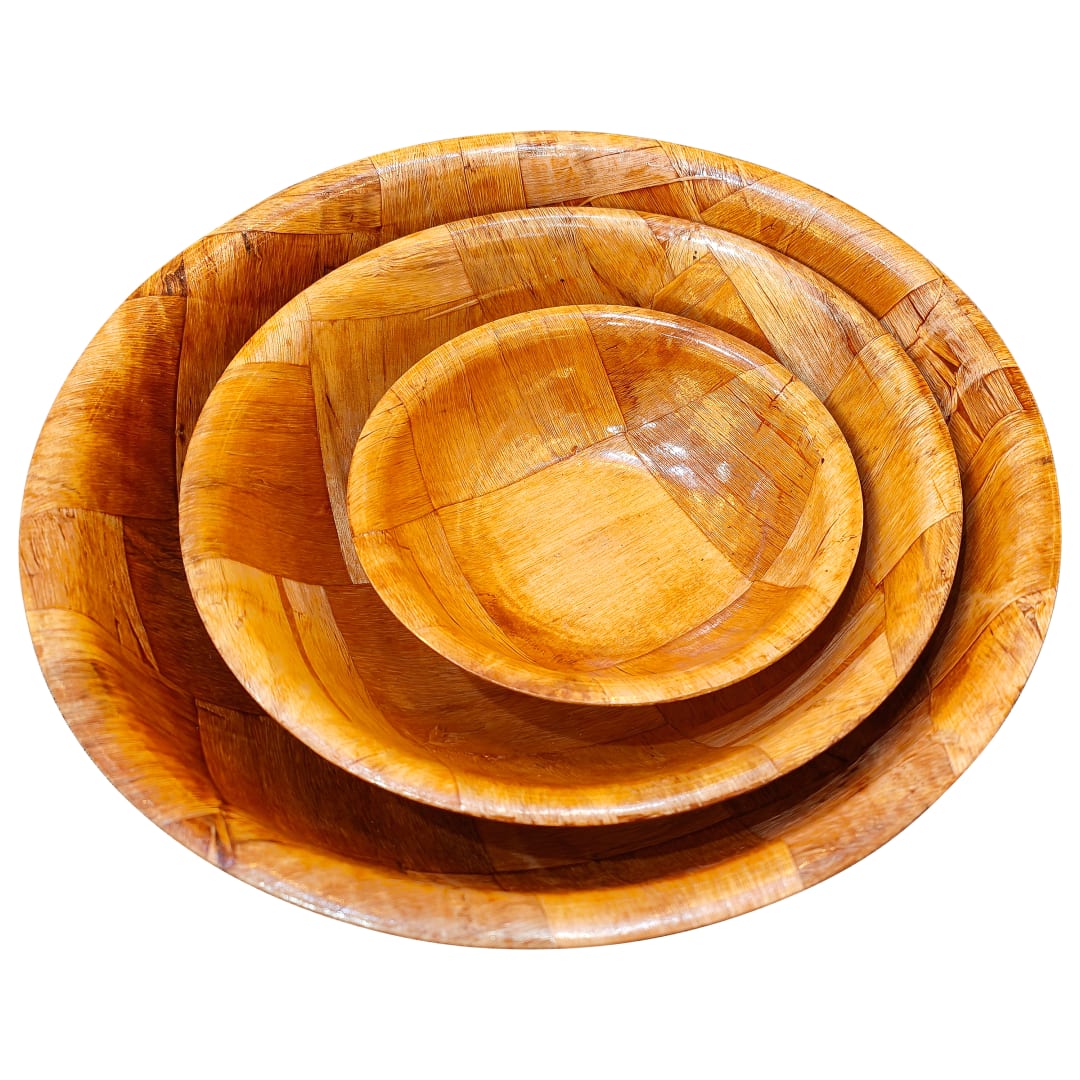 TSB-10 - BOWLS SALAD W/WOOD 10"