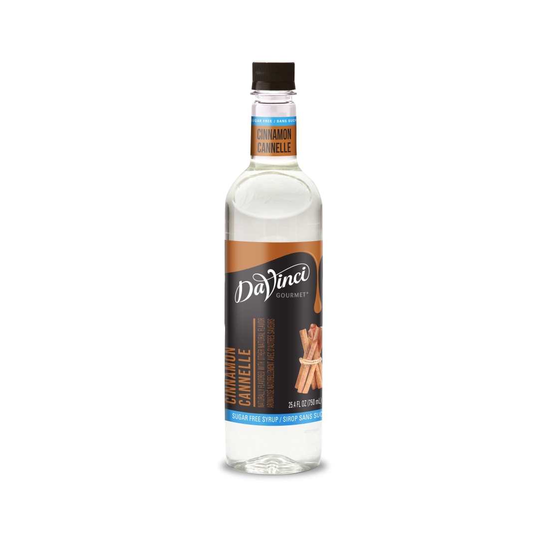 DaVinci Gourmet Sugar Free Cinnamon Syrup, Plastic Bottle, 
4 x 750 mL