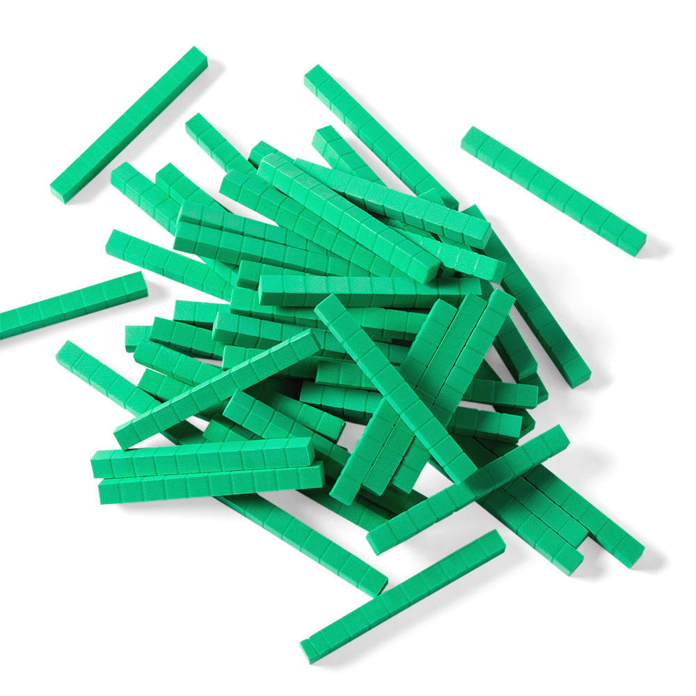 BASE TEN RODS, FOAM GREEN PK/50