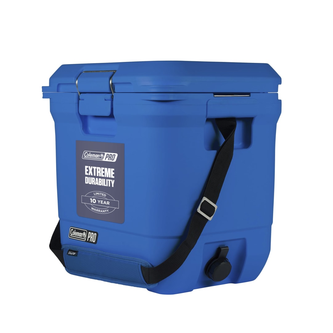 Coleman Pro Heavy-Duty 25qt Ultra-Light Premium Hard Cooler, Extra-Thick Insulation Keeps Ice up to 3 Days, 36-Can Capacity