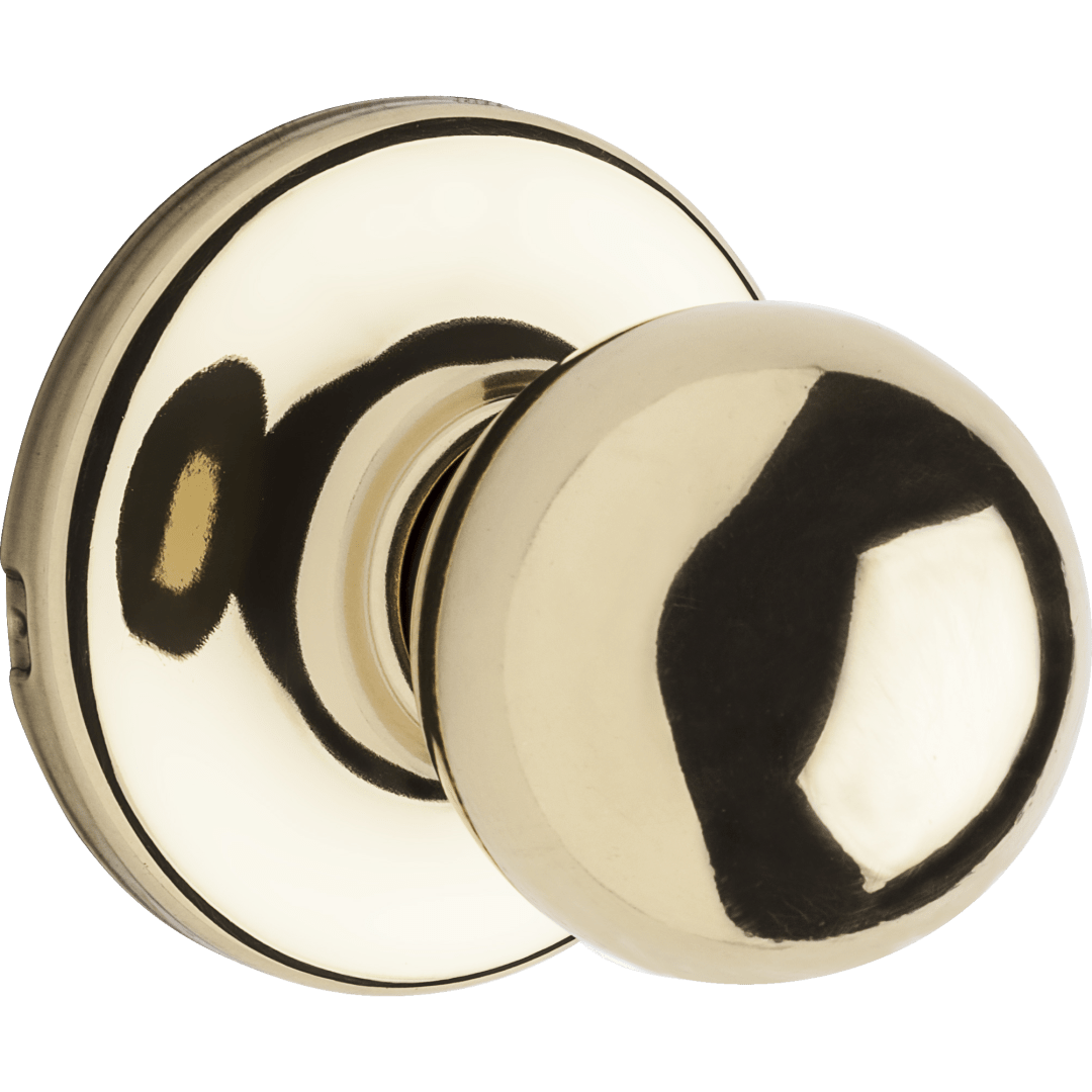 Polo Hall/Closet Doorknob in Polished Brass