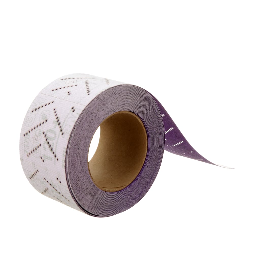 3M™ Cubitron™ II Hookit™ Temiz Zımparalama Yaprak Rulo 737U, 70 mm x 12 m, Çok Delikli, 120+, 51431