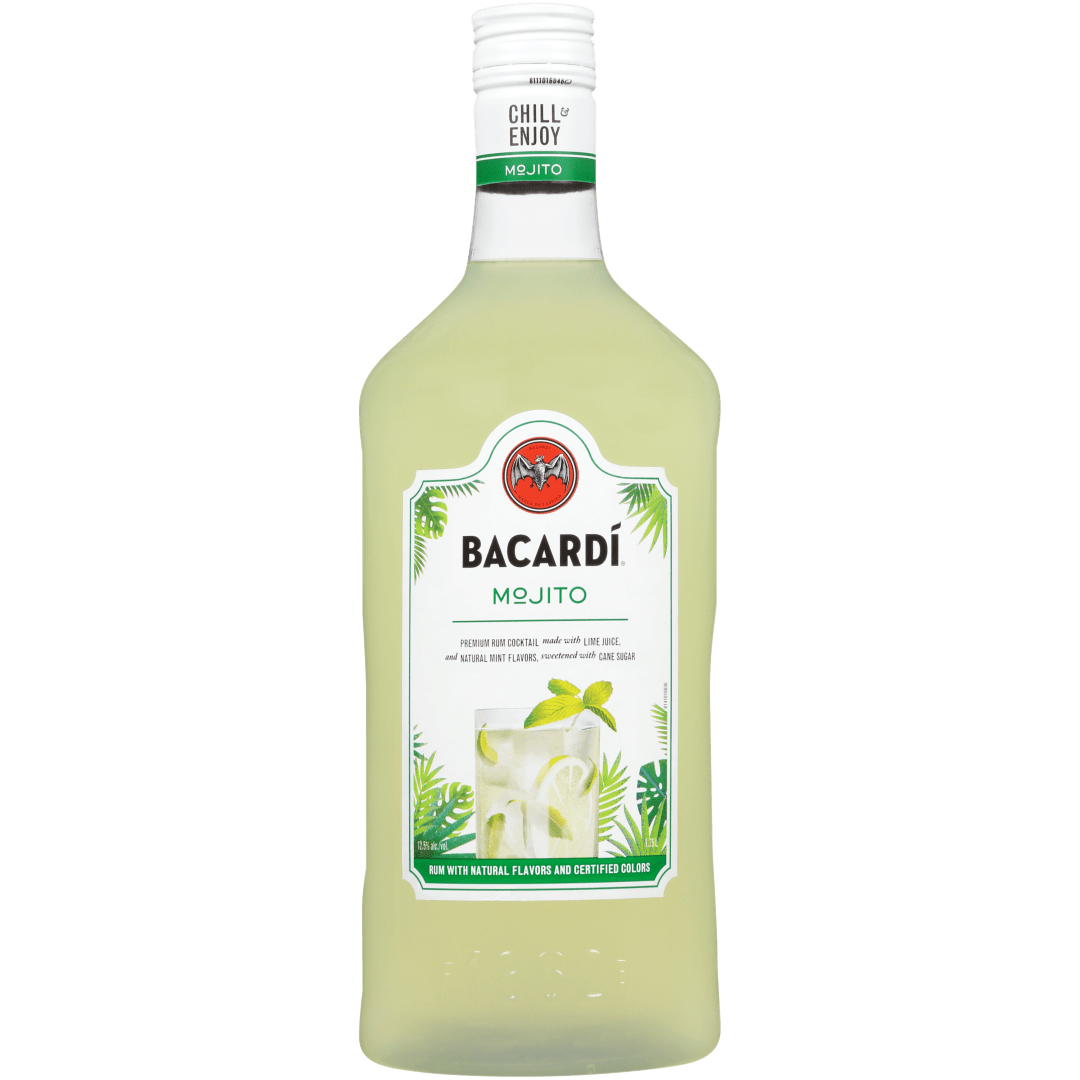 Bacardi Mojito Ready To Serve Premium Rum Cocktail, Gluten Free 12.5% 1.75L