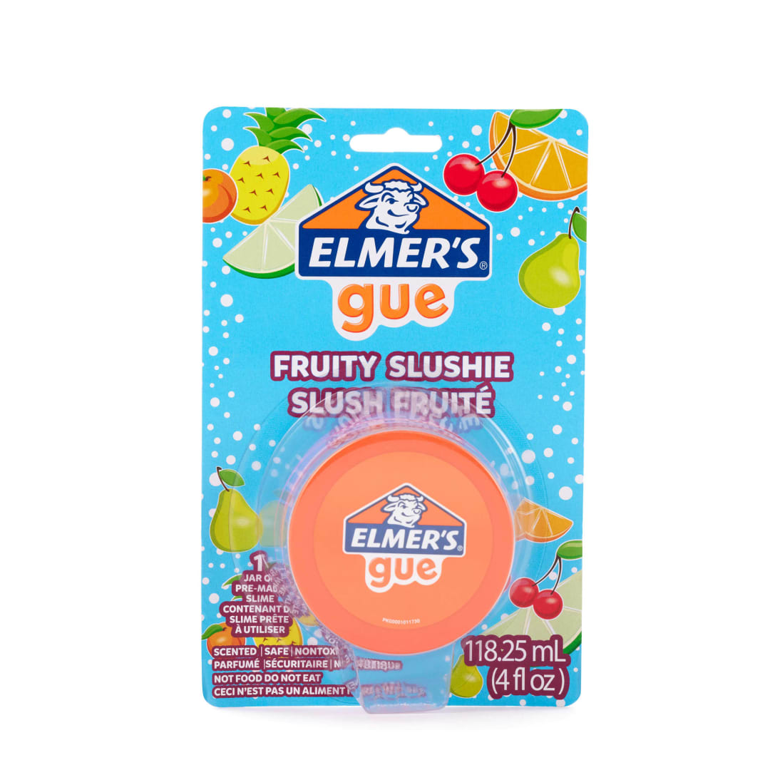 Elmer's Gue Premade Slime, Fruity Slushie Crunchy Slime, Scented, 1 Count