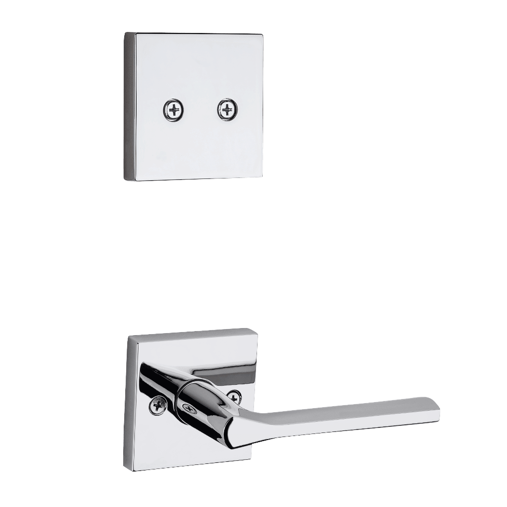 Lisbon Square Interior Pack Lever in Polished Chrome