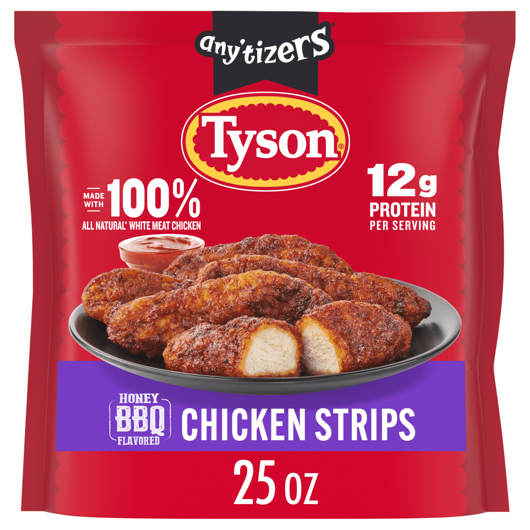 Tyson Frozen Sweet BBQ Flavored Chicken Strips, 25 oz