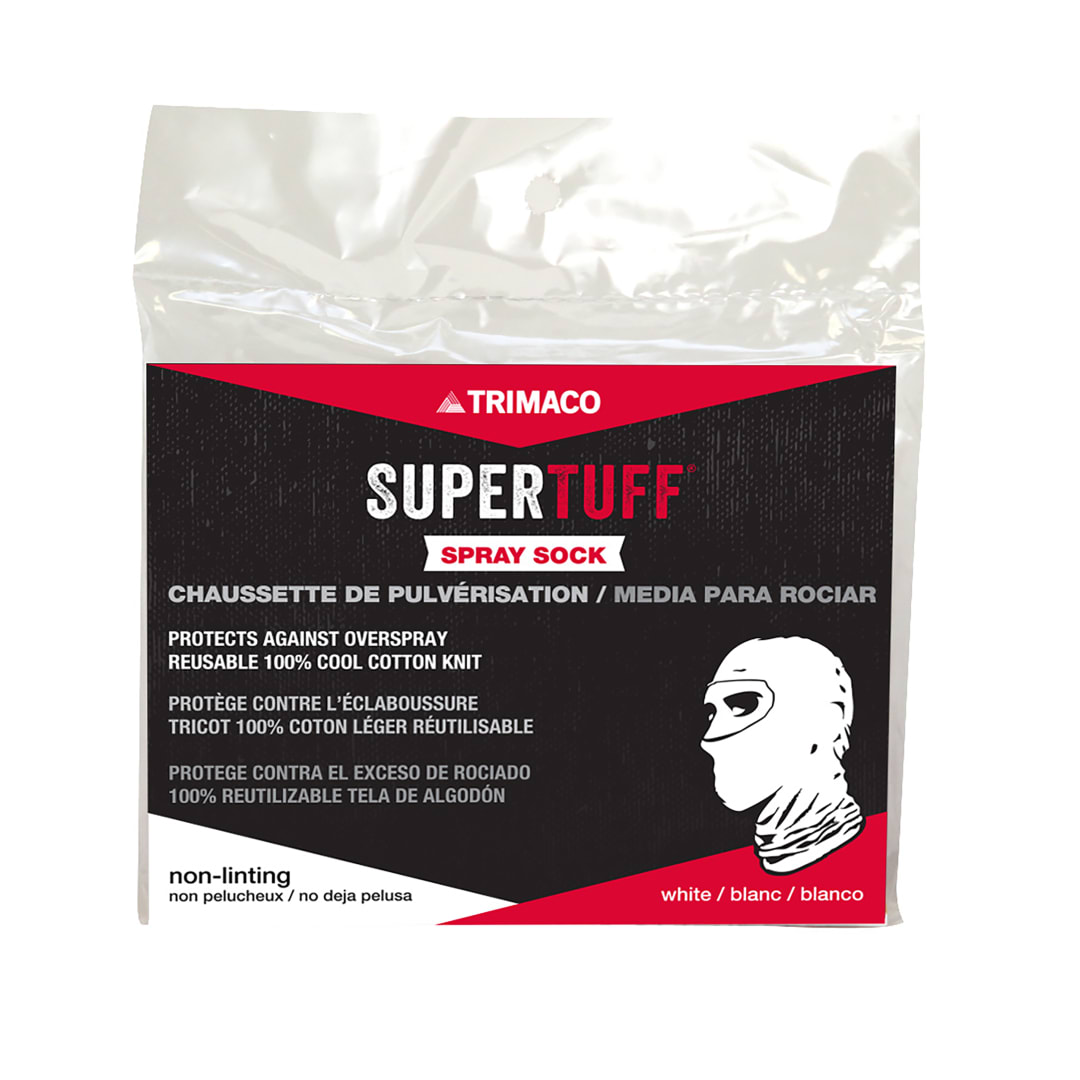 SuperTuff® Spray Sock, White, 1/bg