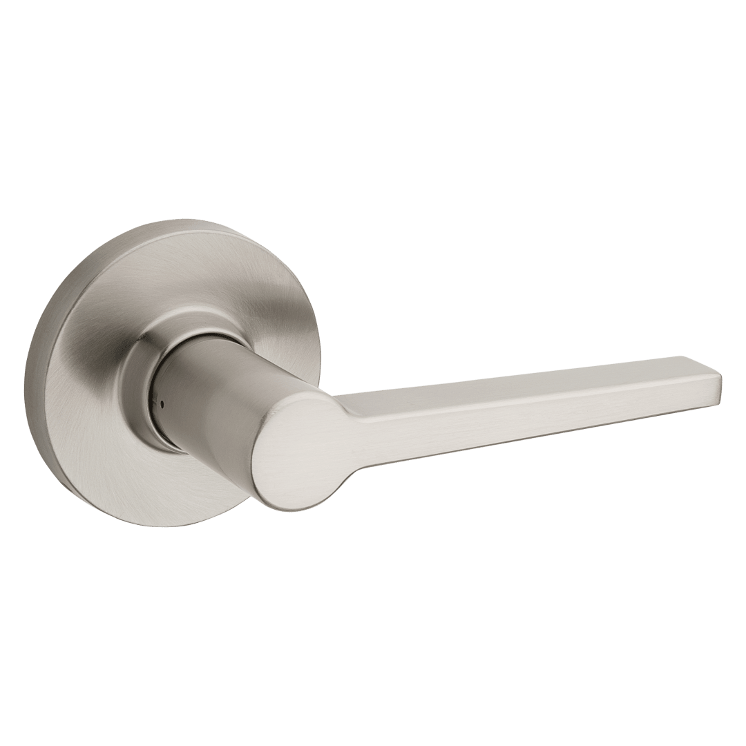 Daylon Round Hall/Closet Lever in Satin Nickel