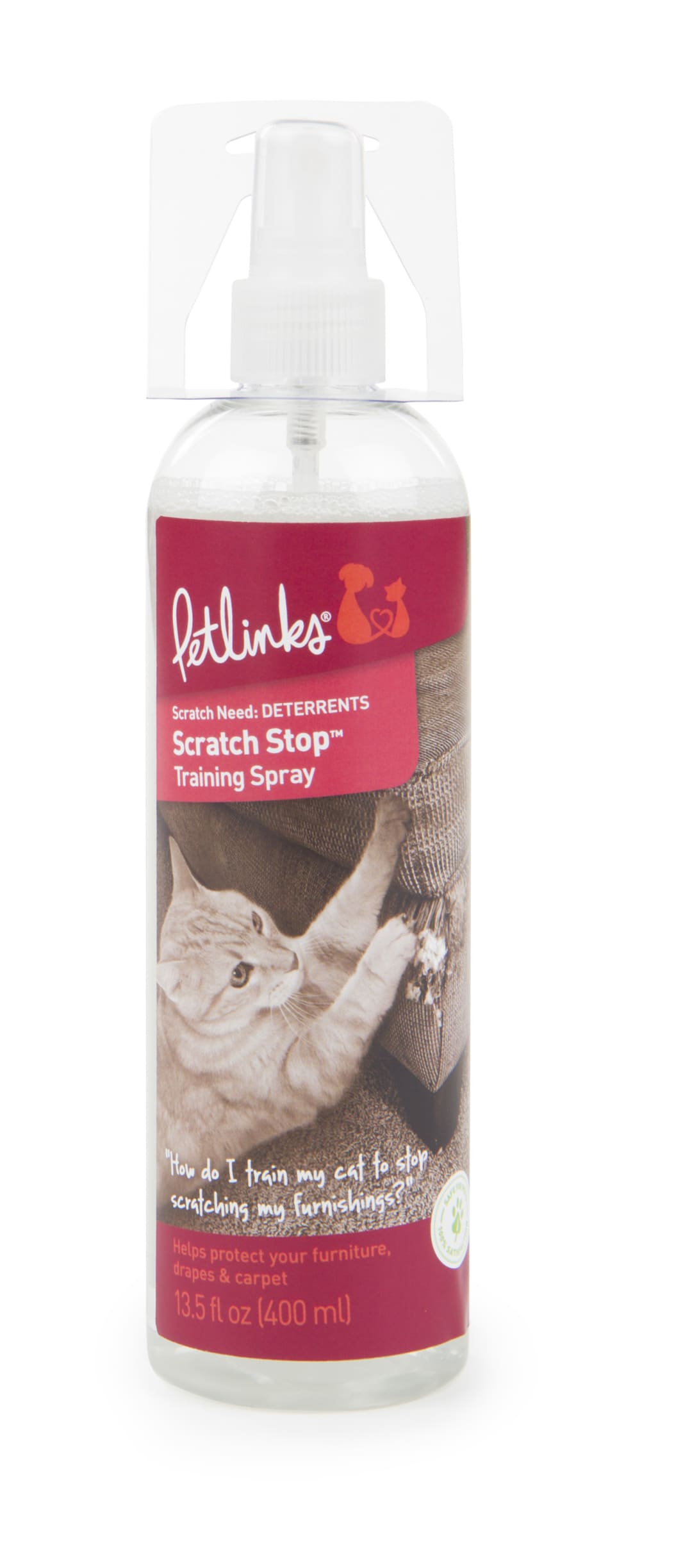 Petlinks Scratch Stop Cat Scratching Deterrent Spray, 13.5 Ounce