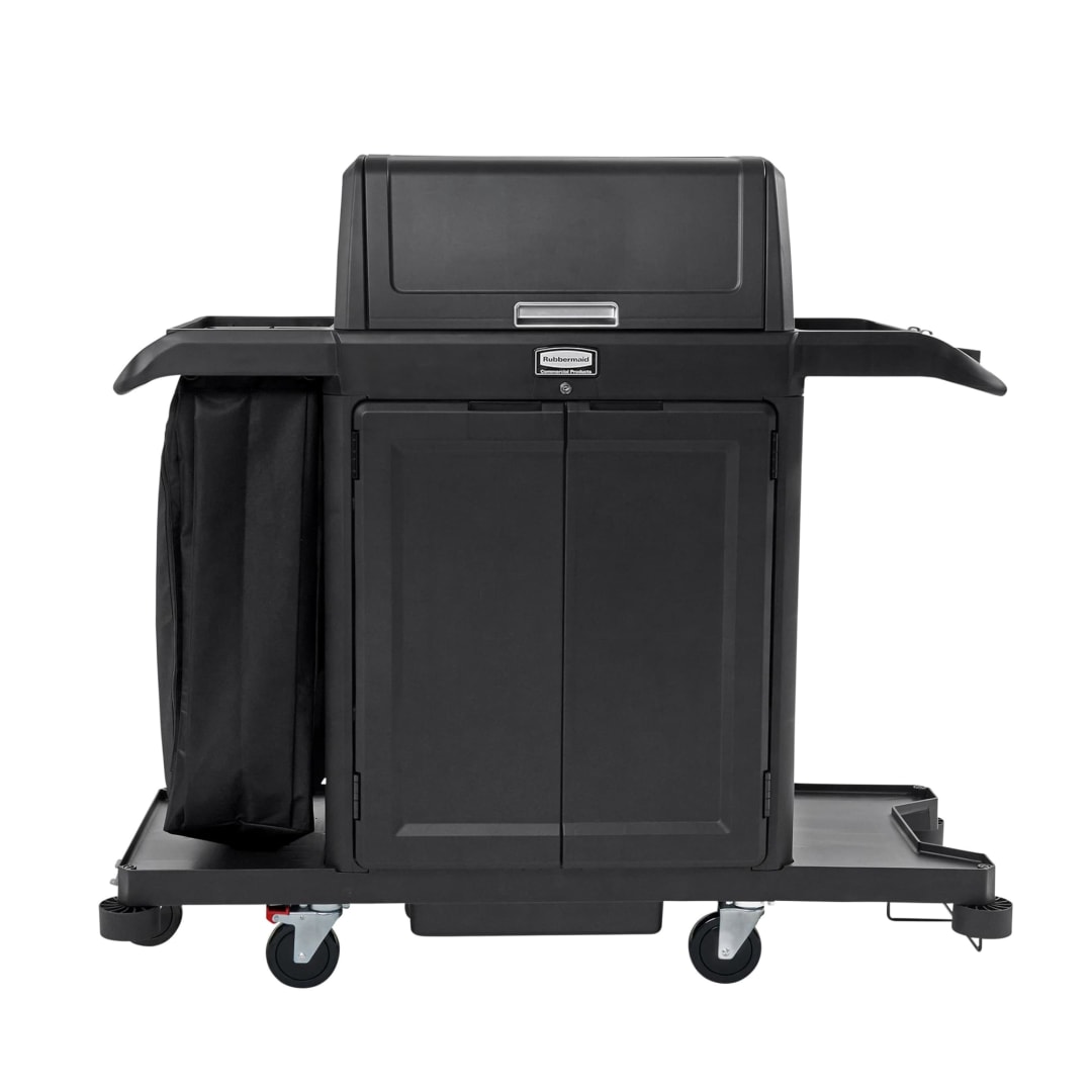 Full Size Housekeeping Cart with Hood & Doors