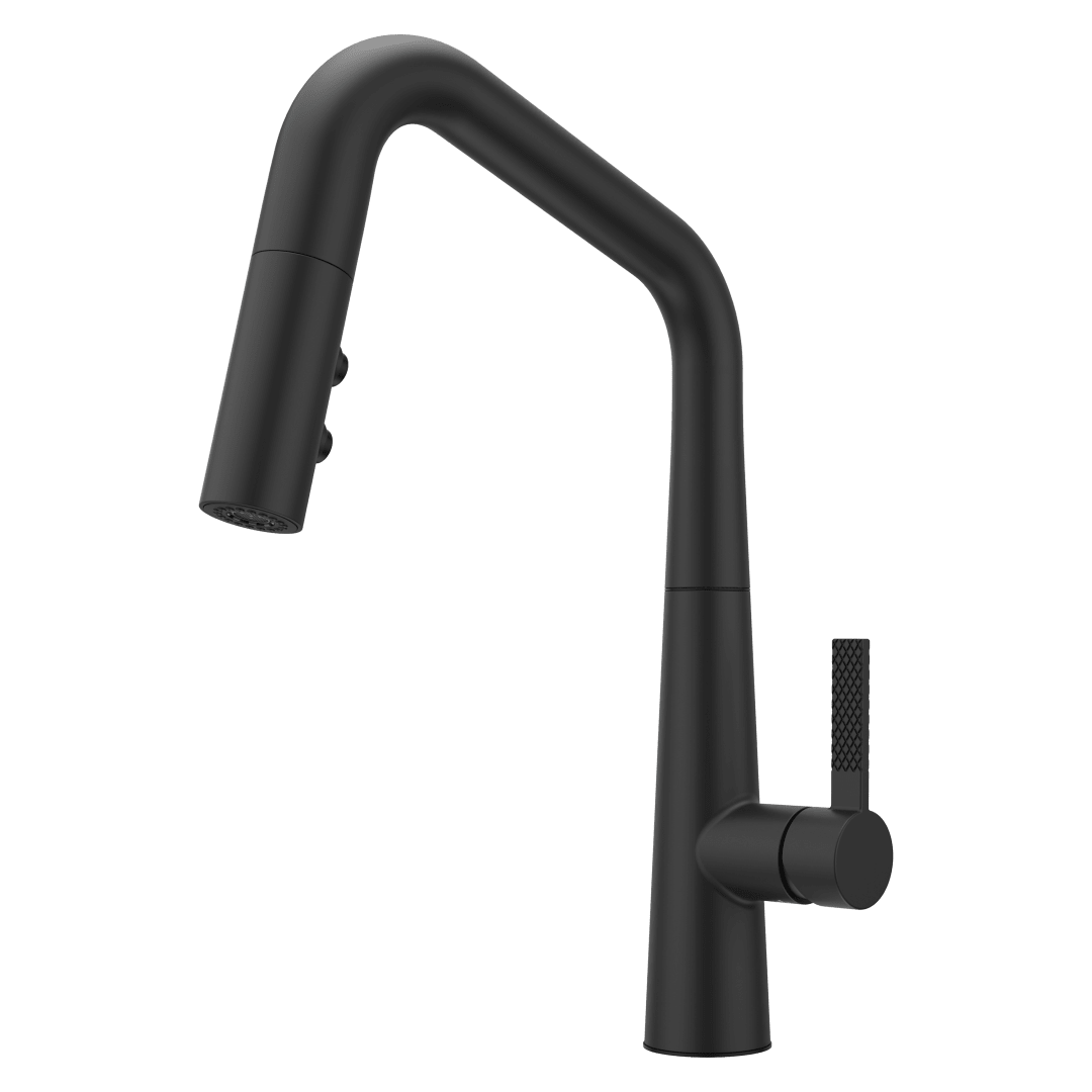 Asari 1-Handle Pull-Down Kitchen Faucet in Matte Black