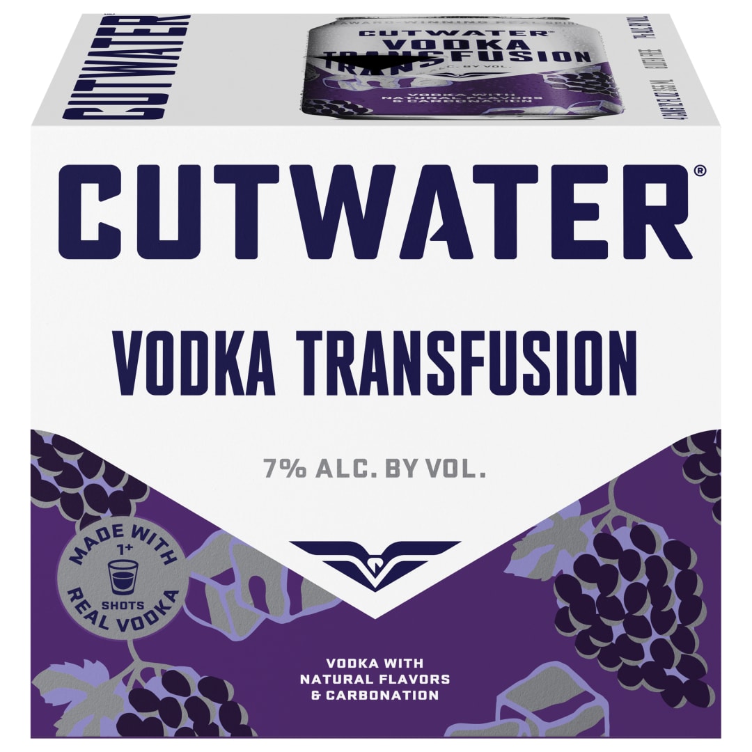 Cutwater Vodka Transfusion, 4 pack 12 fl oz Cans