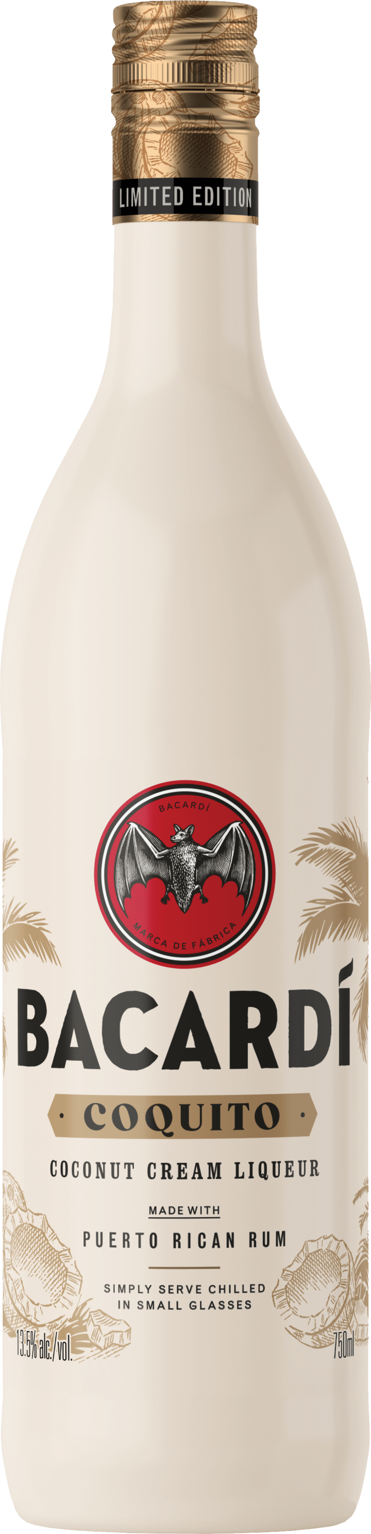 Bacardi Coquito Coconut Cream Liqueur, Gluten Free 13.5% 750mL