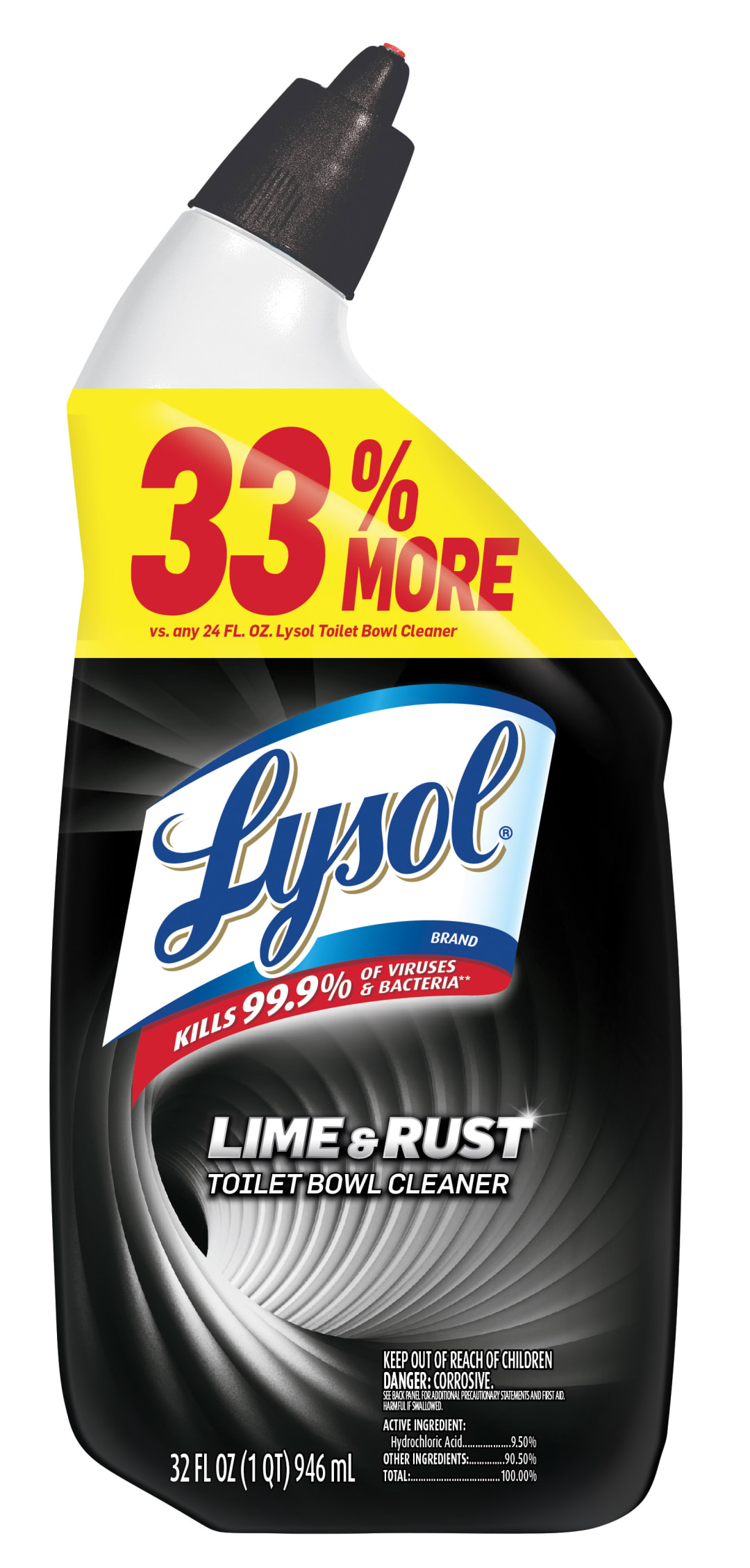 LYSOL® Toilet Bowl Cleaner - Lime & Rust Remover 6/32 oz.