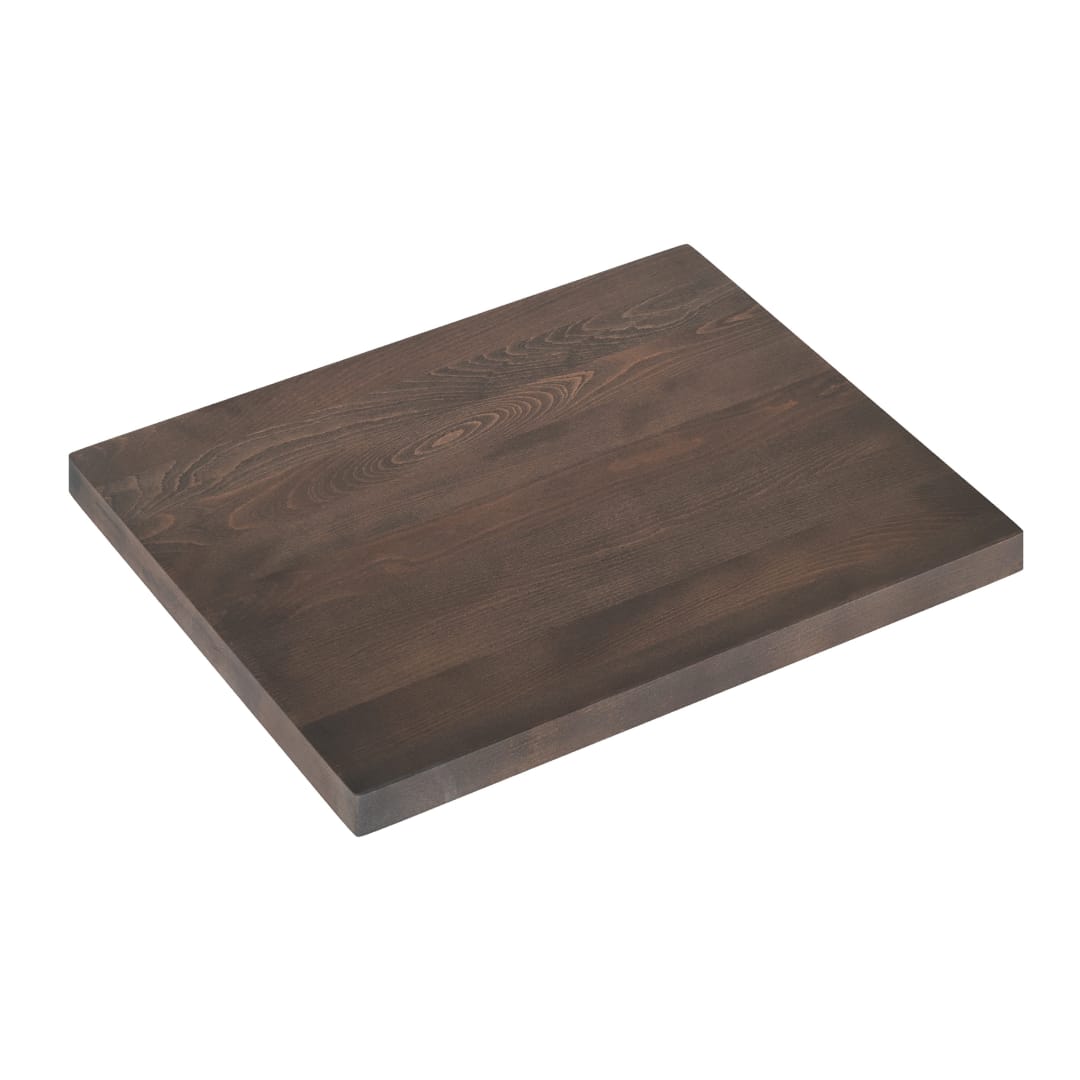 Bennett 24x30 Solid Wood Indoor 1.5 Inch Thick Rectangular Tabletop in Dark Brown
