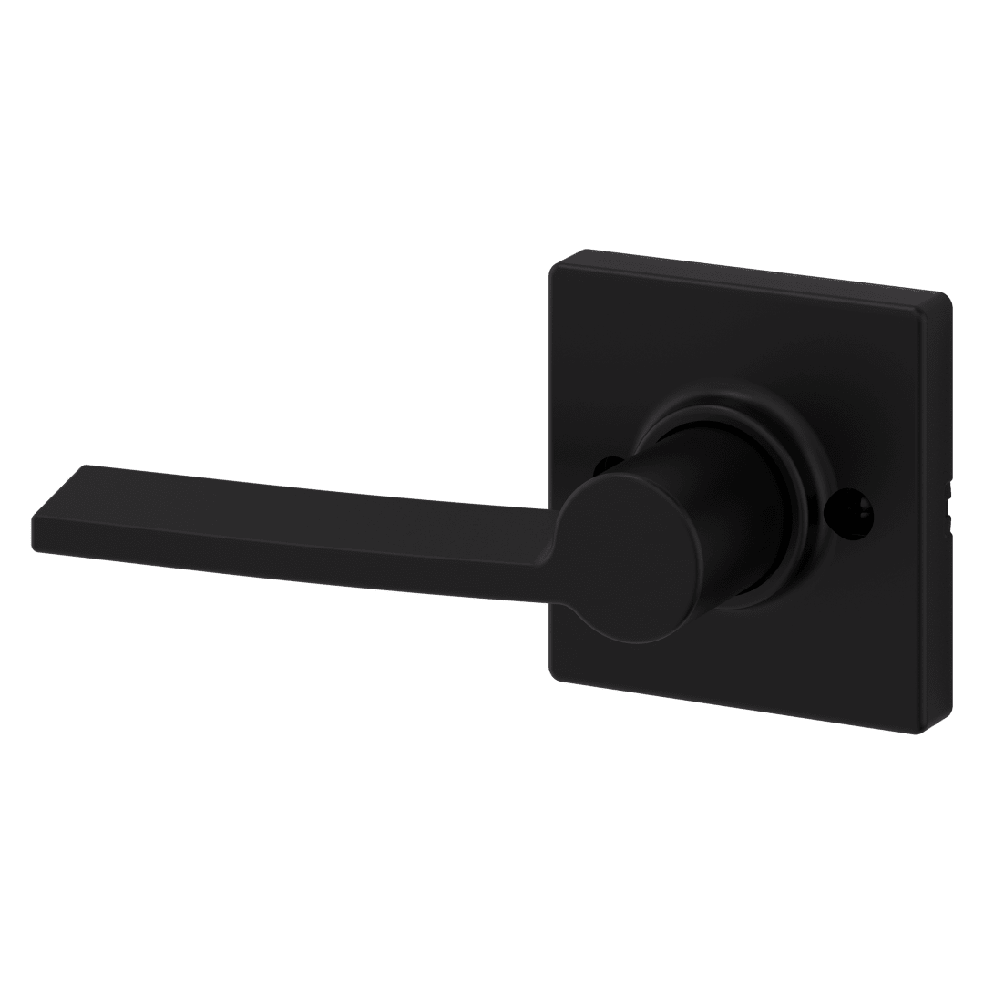 Ladera Half - Dummy Left Hand Door Lever in Matte Black