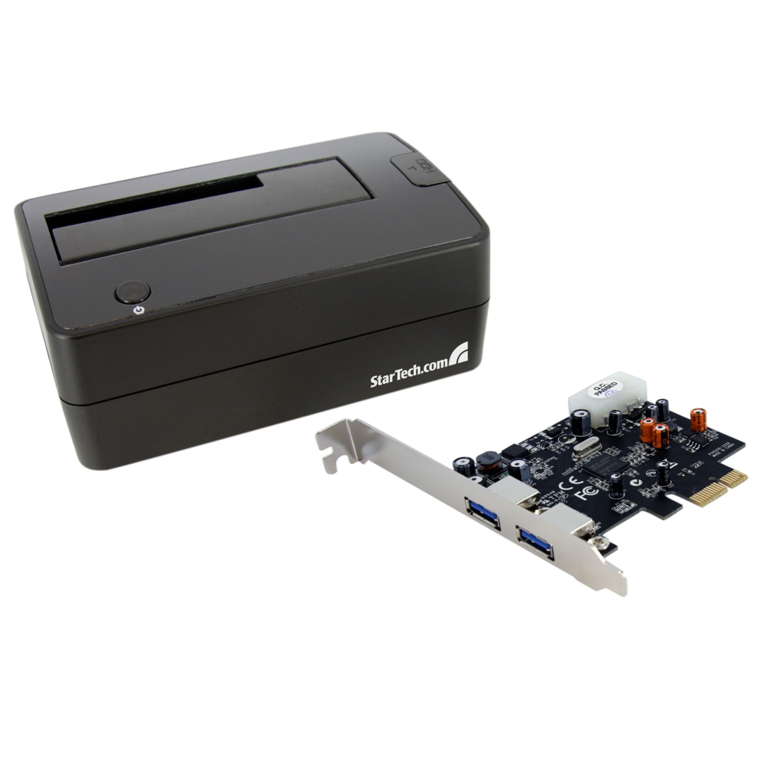 USB 3 SATA HDD Docking Station w/ PCIe Controller