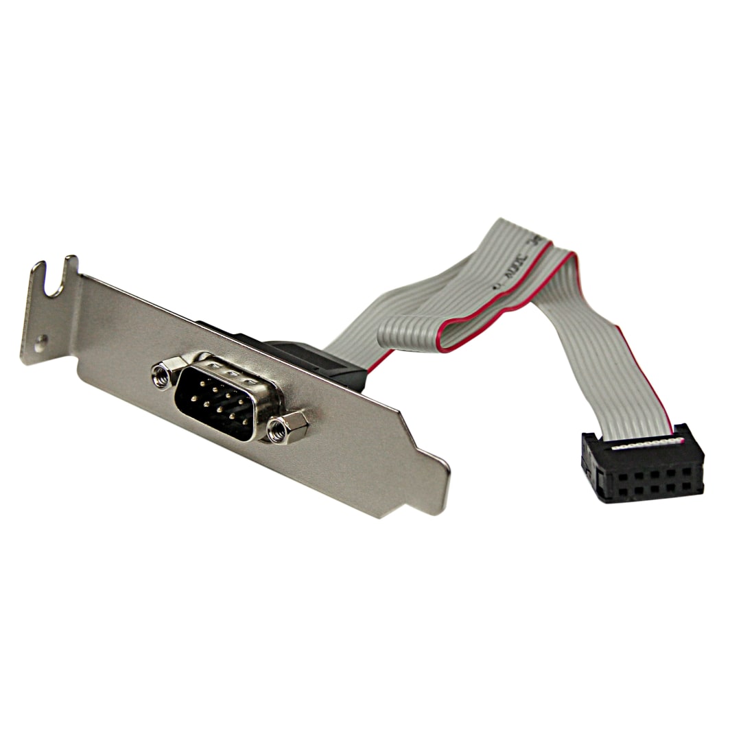 1 Port LP DB9 RS232 Serial ATA Slot Plate Bracket