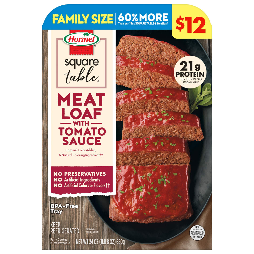 HORMEL Square Table Meatloaf Kroger Price Label 24oz