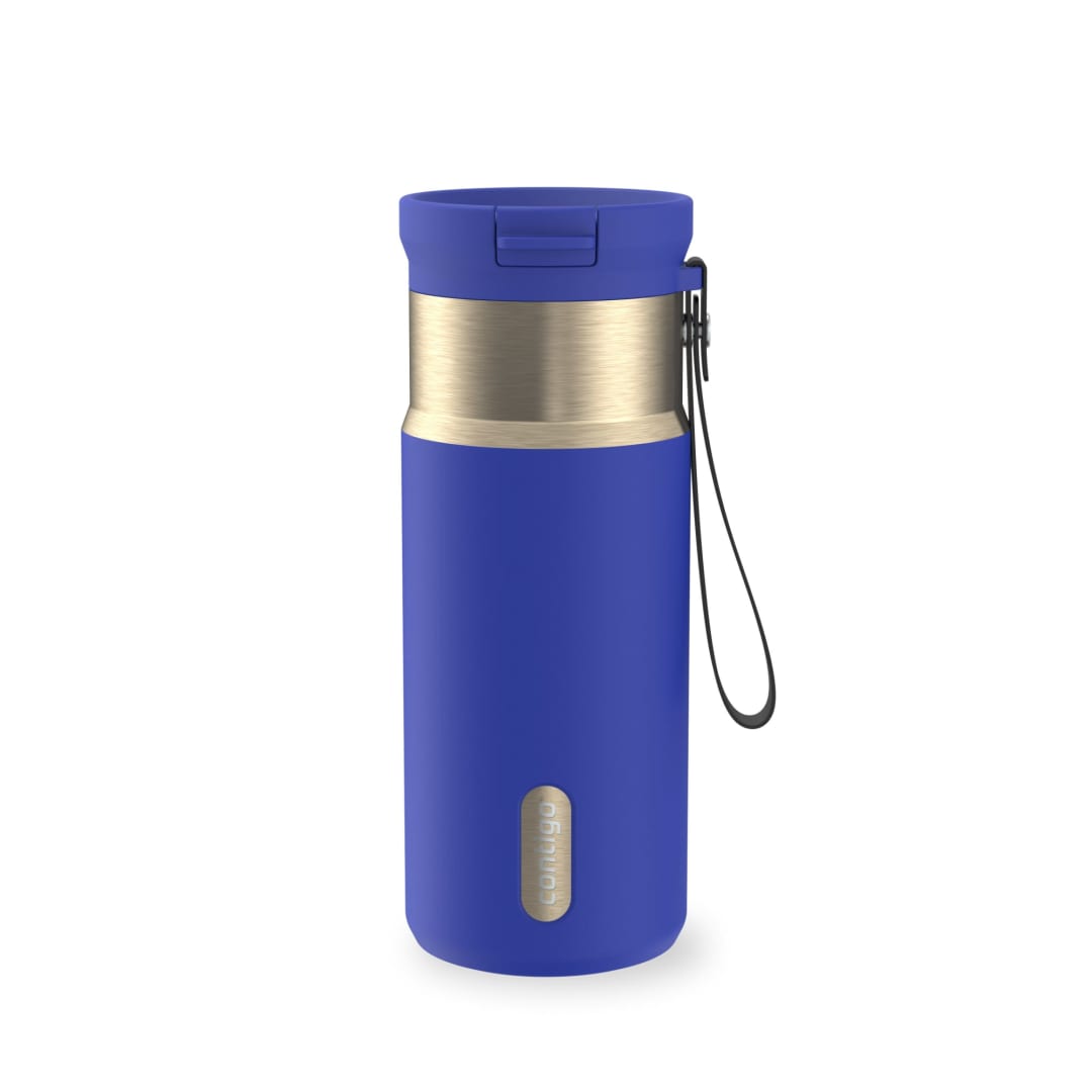 Contigo SnapSeal™ 16 oz Leakproof Stainless Steel Water Bottle with Carrying Strap