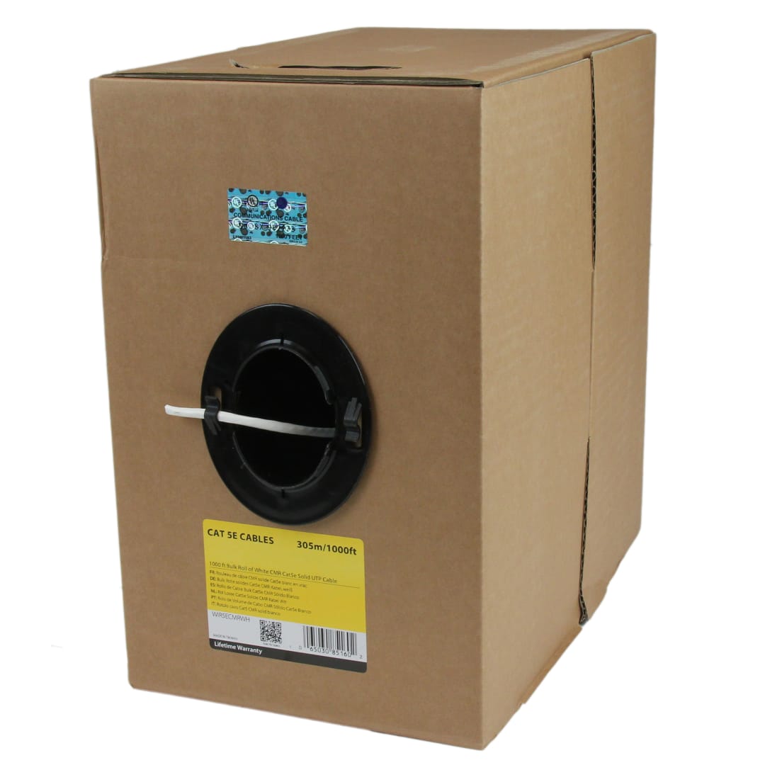 1000ft Cat5e CMR-Rated Riser Ethernet Cable - Bulk