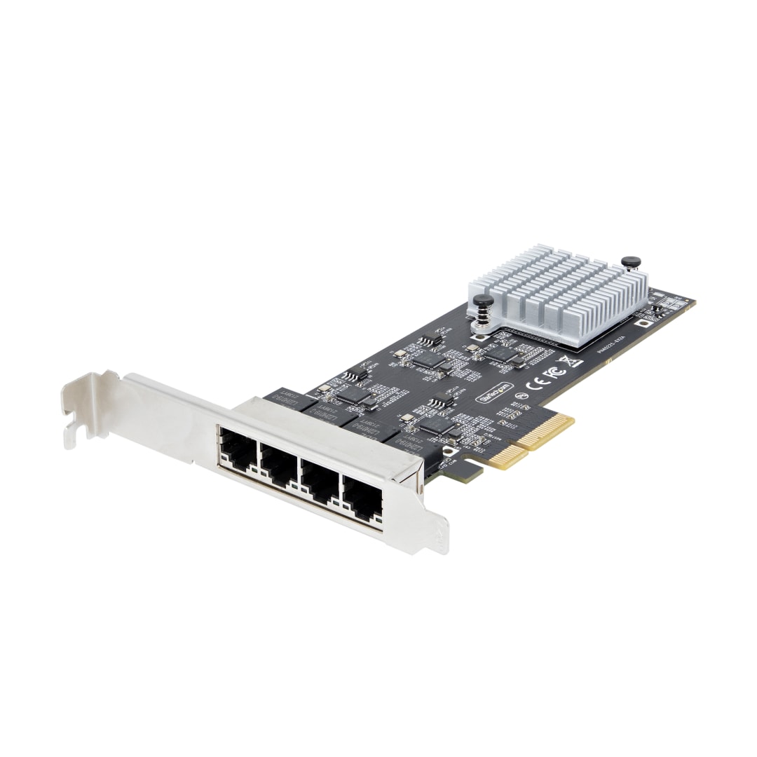 4 Port PCI Express 2 5Gbps Ethernet RJ45 Adapter Card