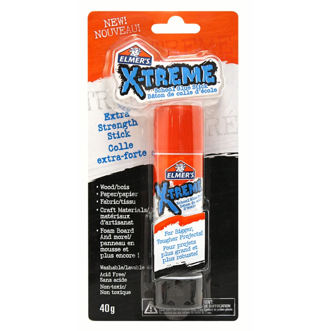 Elmer's X-TREME School Glue Sticks, Extra Strength Washable Glue Stick, 40 g