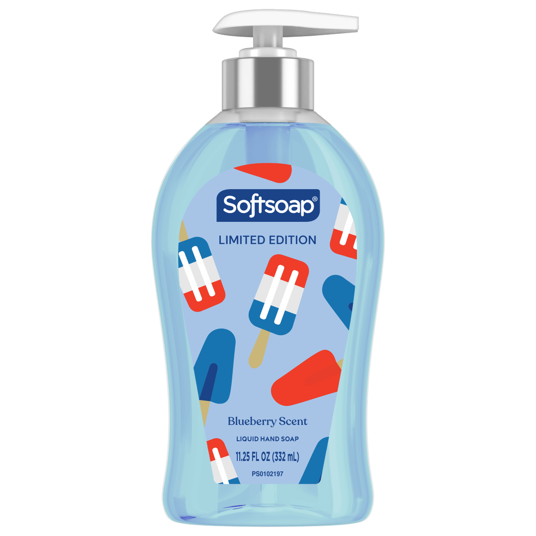 Softsoap Limited Edition Liquid Hand Soap, Blueberry Scent, 11.25 fl oz Pump Bottle