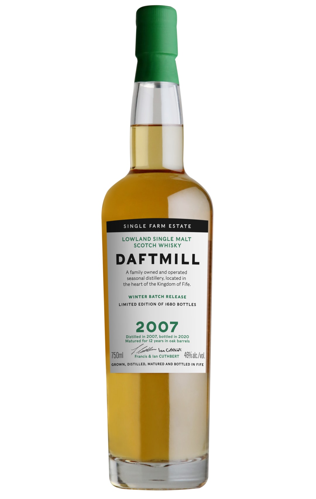 Daftmill Single Malt Scotch Winter Batch Release 2007 12 YO 750 ML