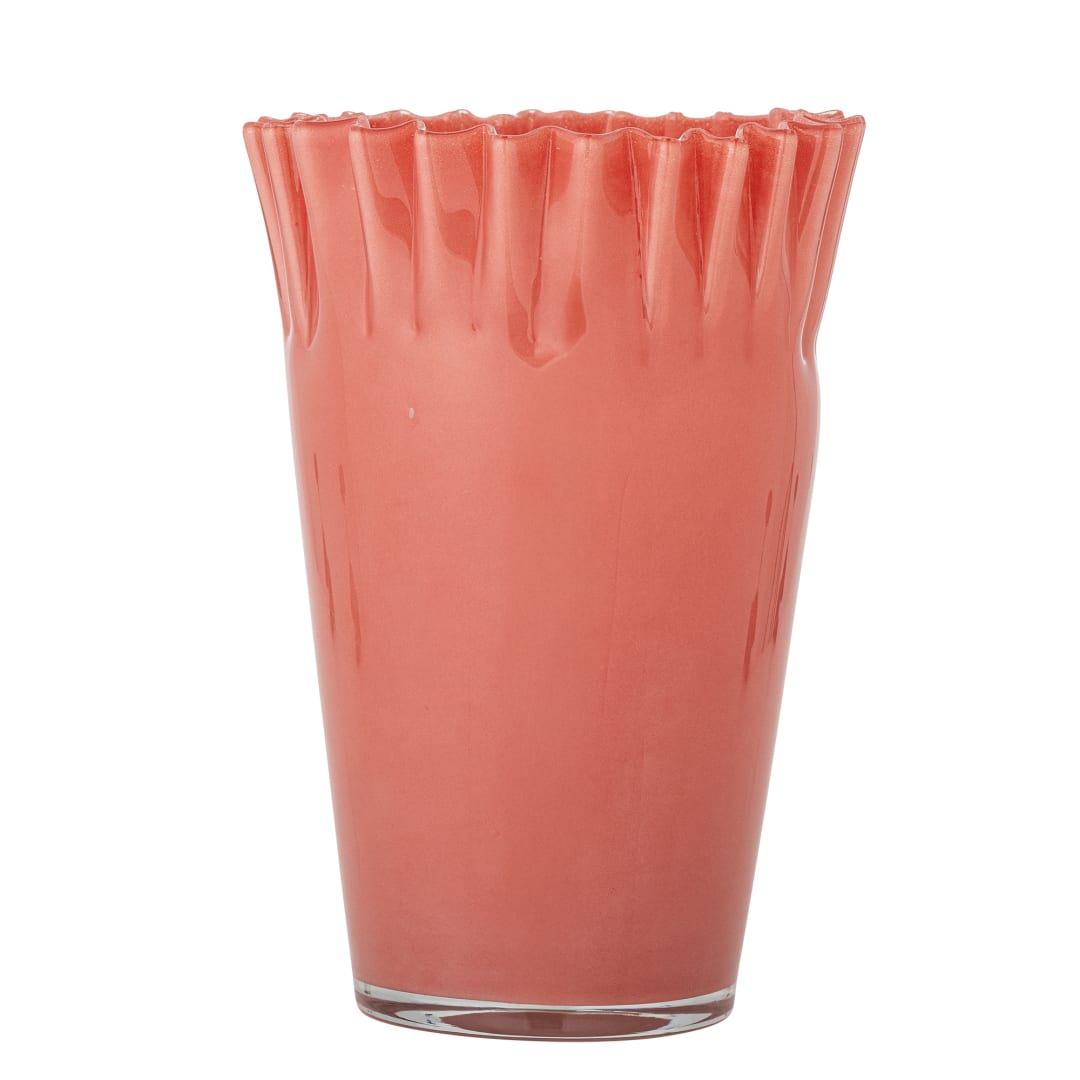 82072741 - Janine Vase, Orange, Glass STOCK: 298