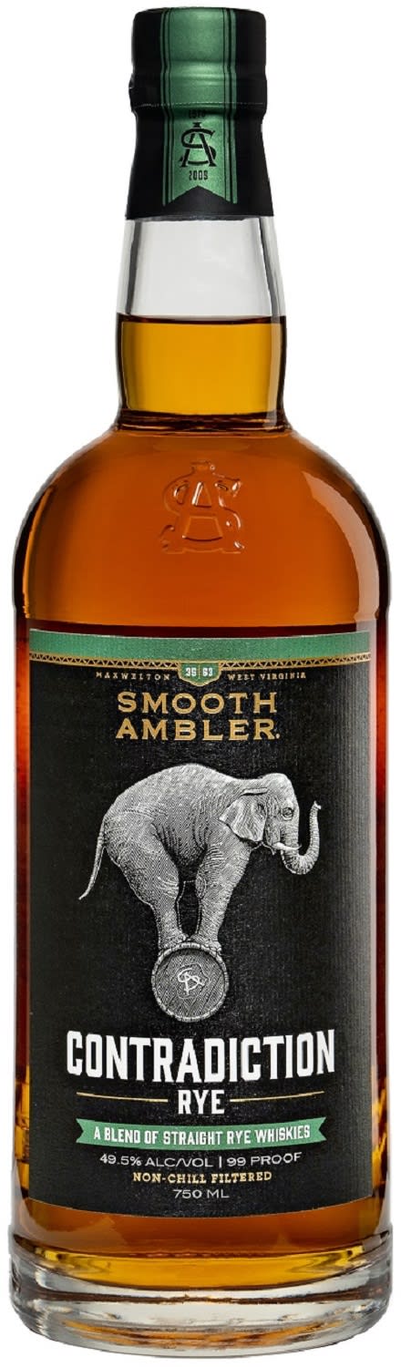 Smooth Ambler Contradiction Straight Rye Whiskey, 750 ml Bottle, 105 Proof