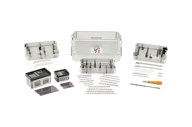 Vi DLP Plating Kit Mix Star Lock & Cort Screw Caddies in Modular Plating Box, 2.7mm/3.5mm