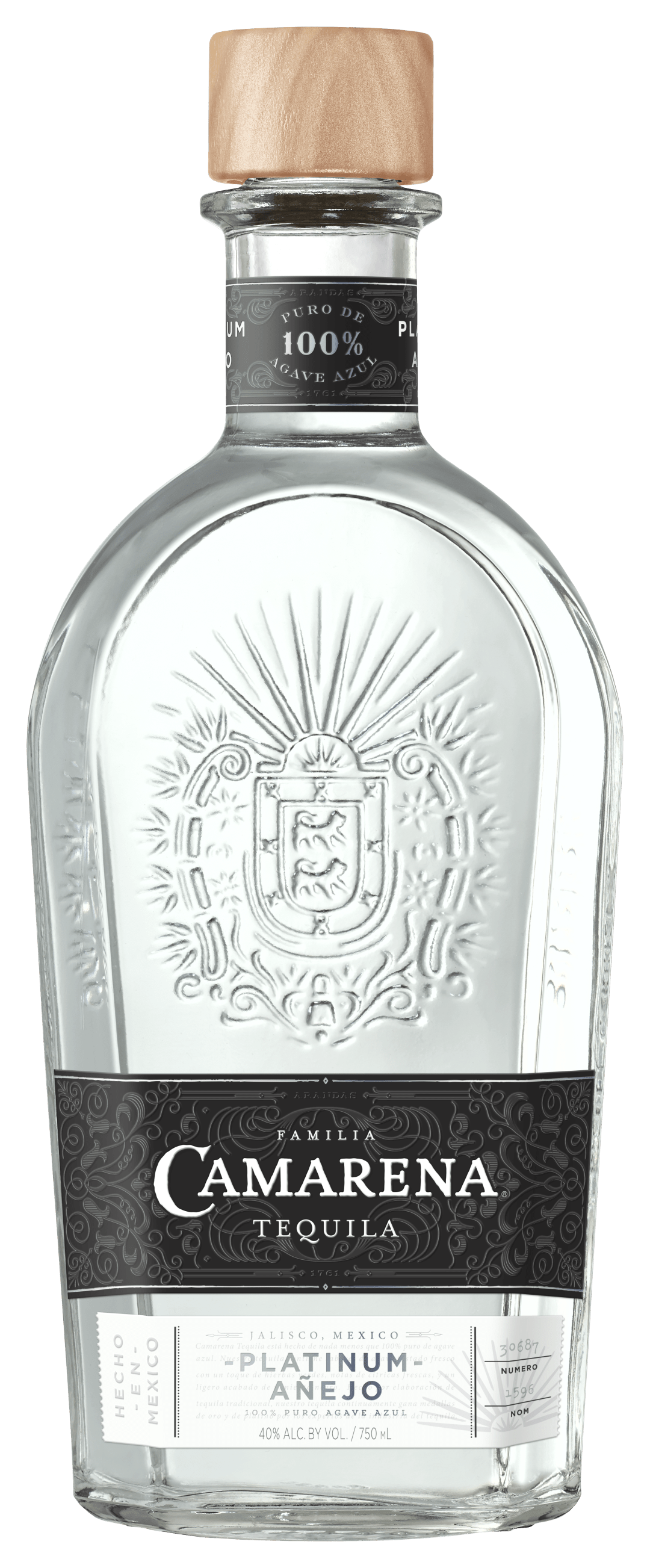 Familia Camarena Tequila Platinum Anejo 750ml