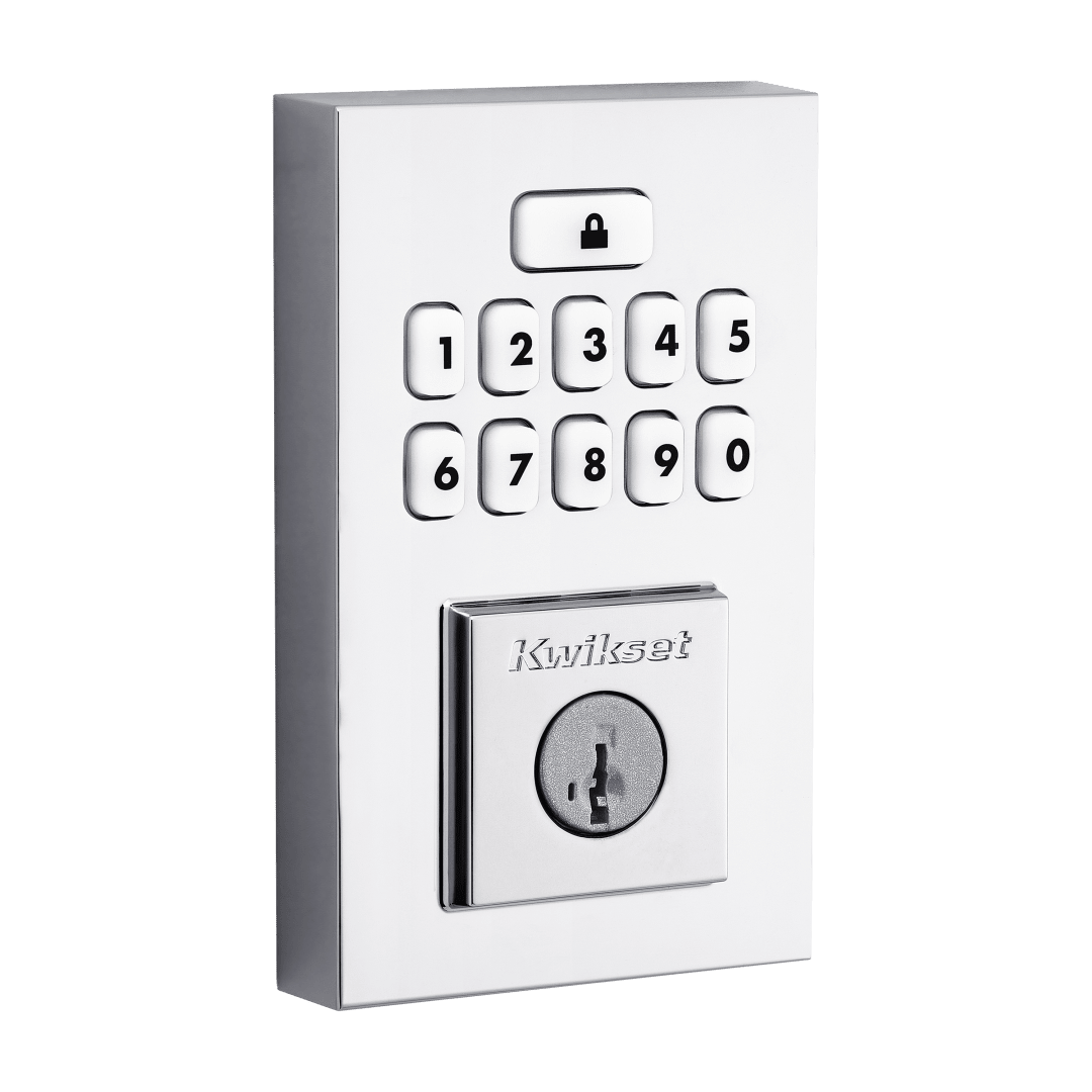 SmartCode 260  Contemporary Keypad Electronic Deadbolt featuring SmartKey Security™ in Polished Chrome