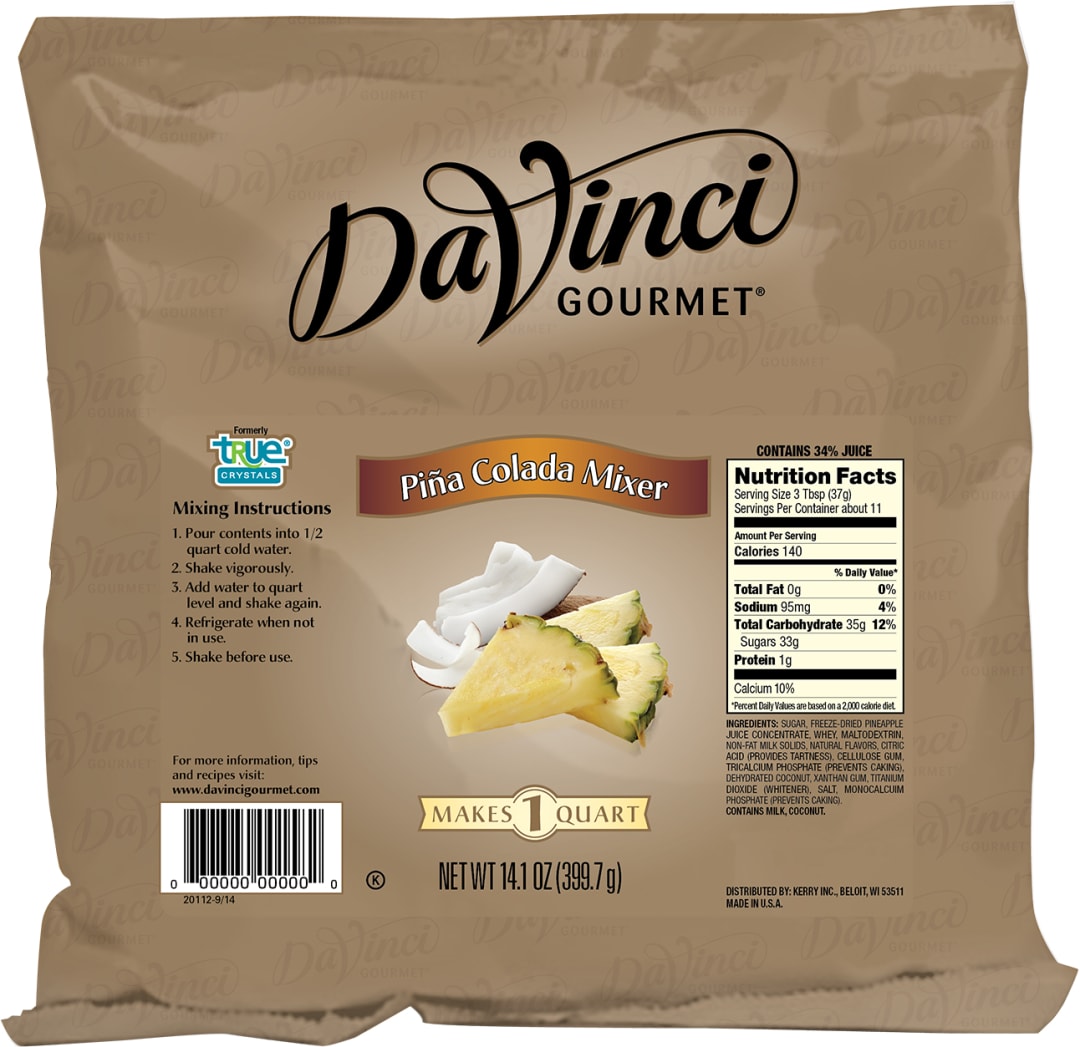 DaVinci Gourmet Pina Colada Mixer, 12 x 14.10 oz