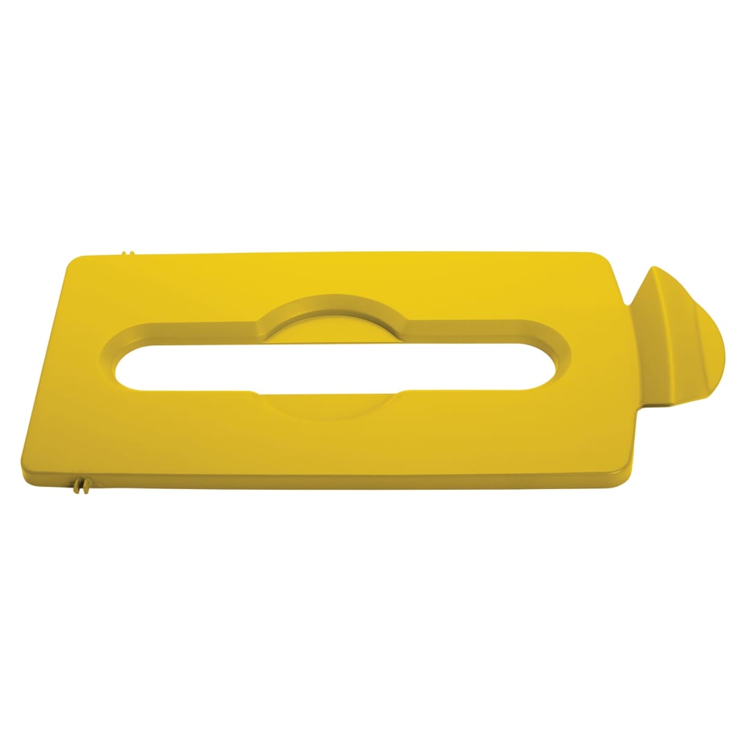 Slim Jim® Recycling Station Paper Slot Lid Yellow