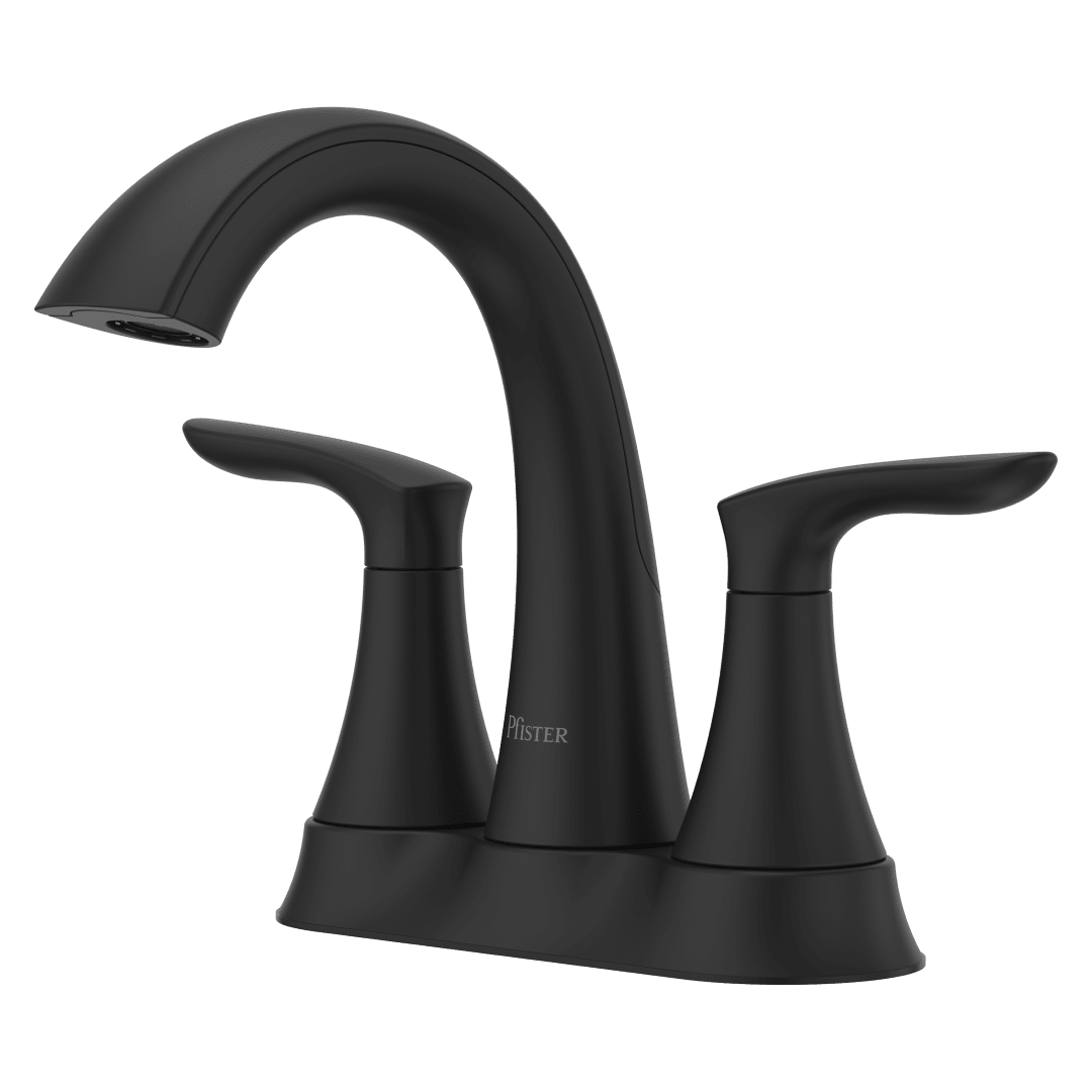 Weller 2-Handle 4" Centerset Bath Faucet in Matte Black
