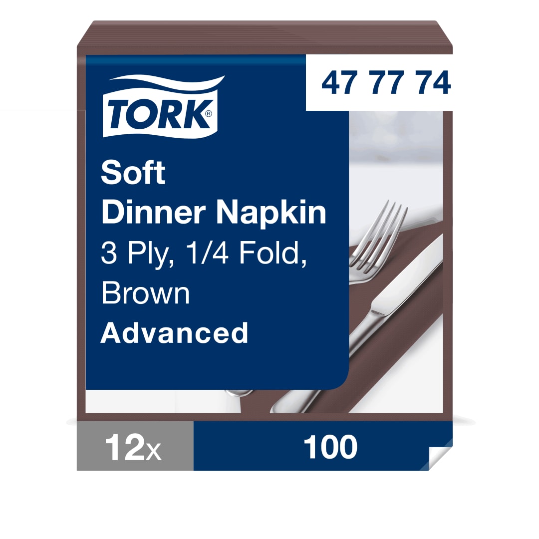 Tork Soft Brown Dinner Napkin