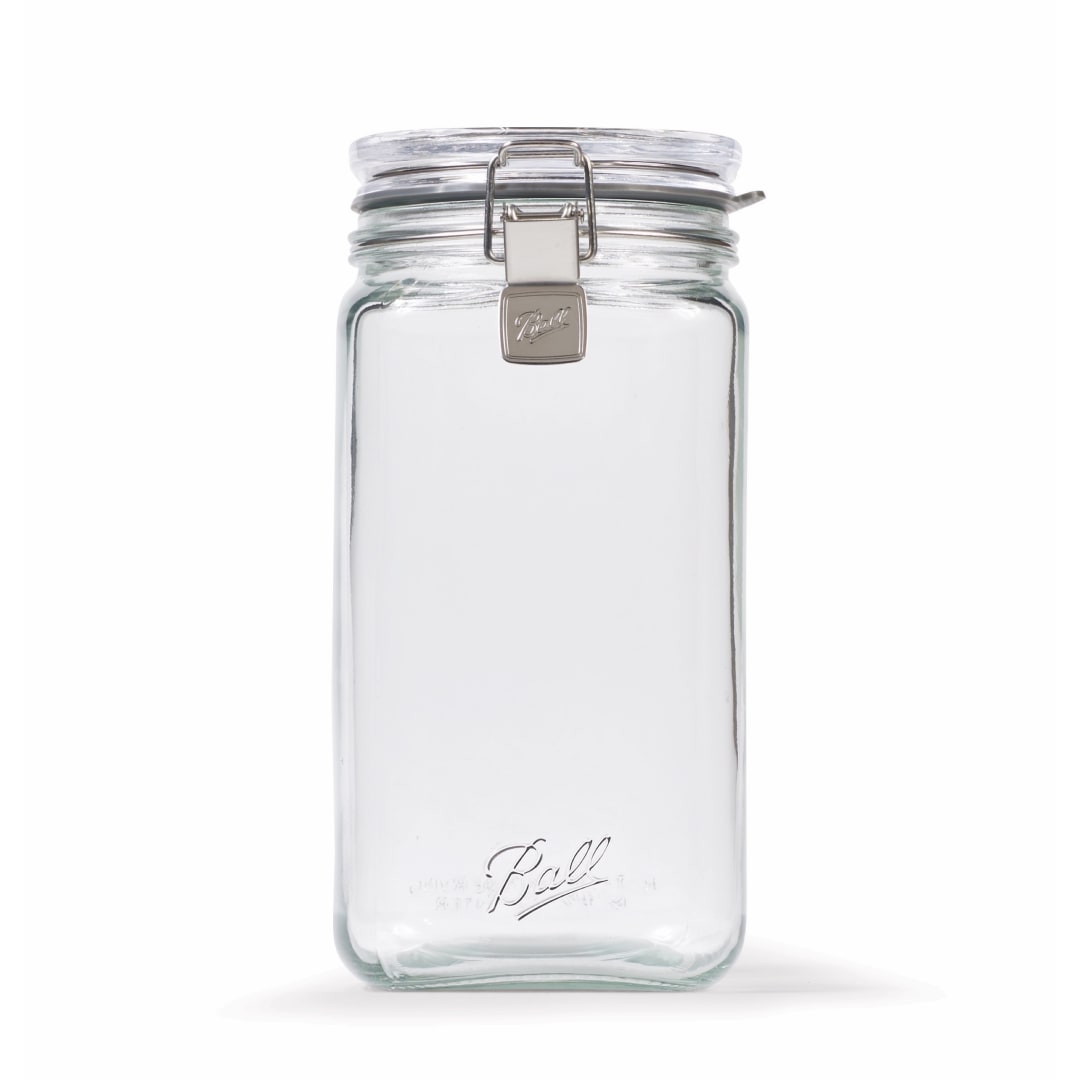 Ball® Latch Jar, Glass Storage Jar, Half Gal.
