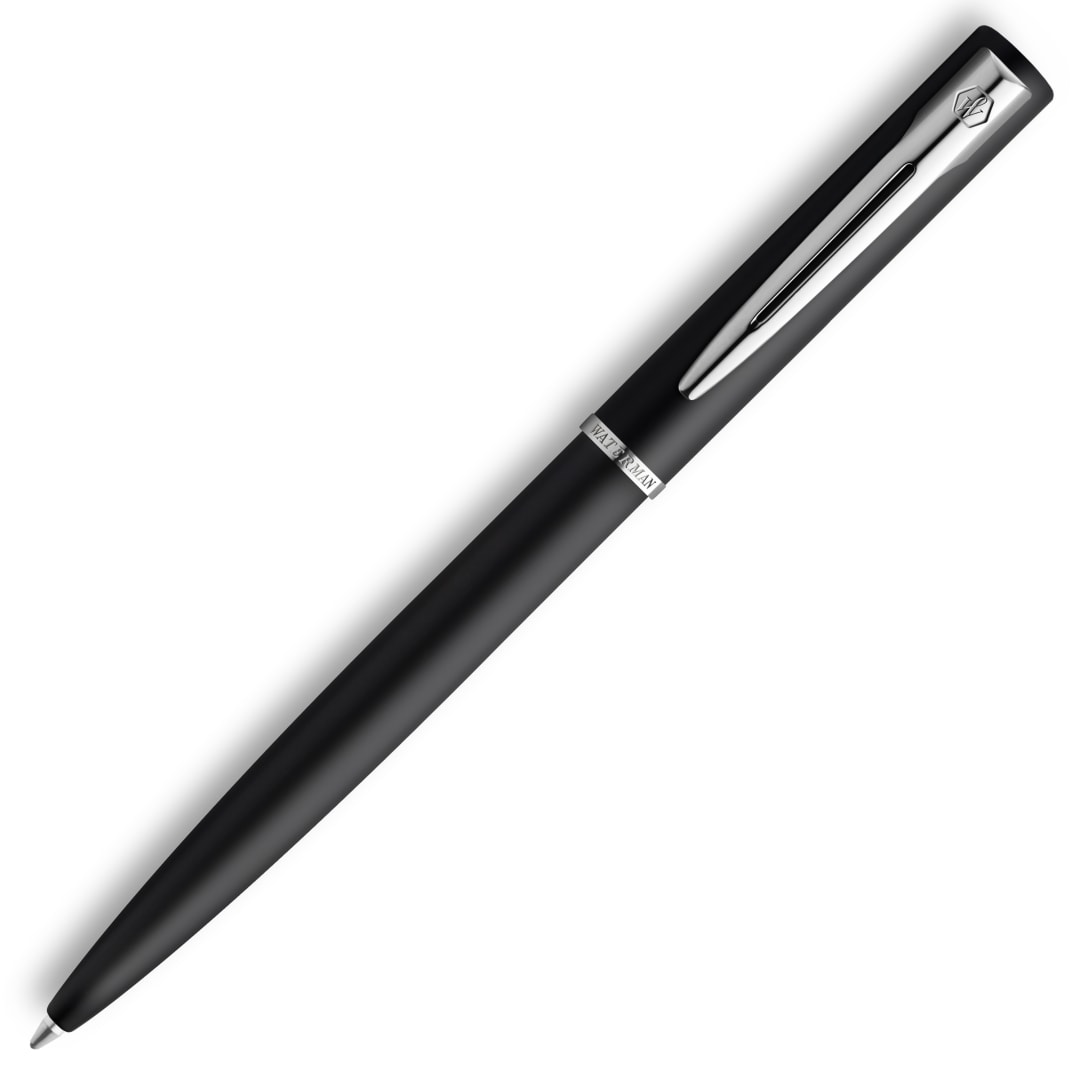 Waterman Allure Allure bolígrafo | lacado negro | punta mediana | tinta azul | estuche de regalo