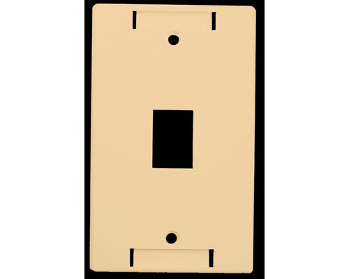 *D*Ivory Wallplate 1 Outlet Single Gang