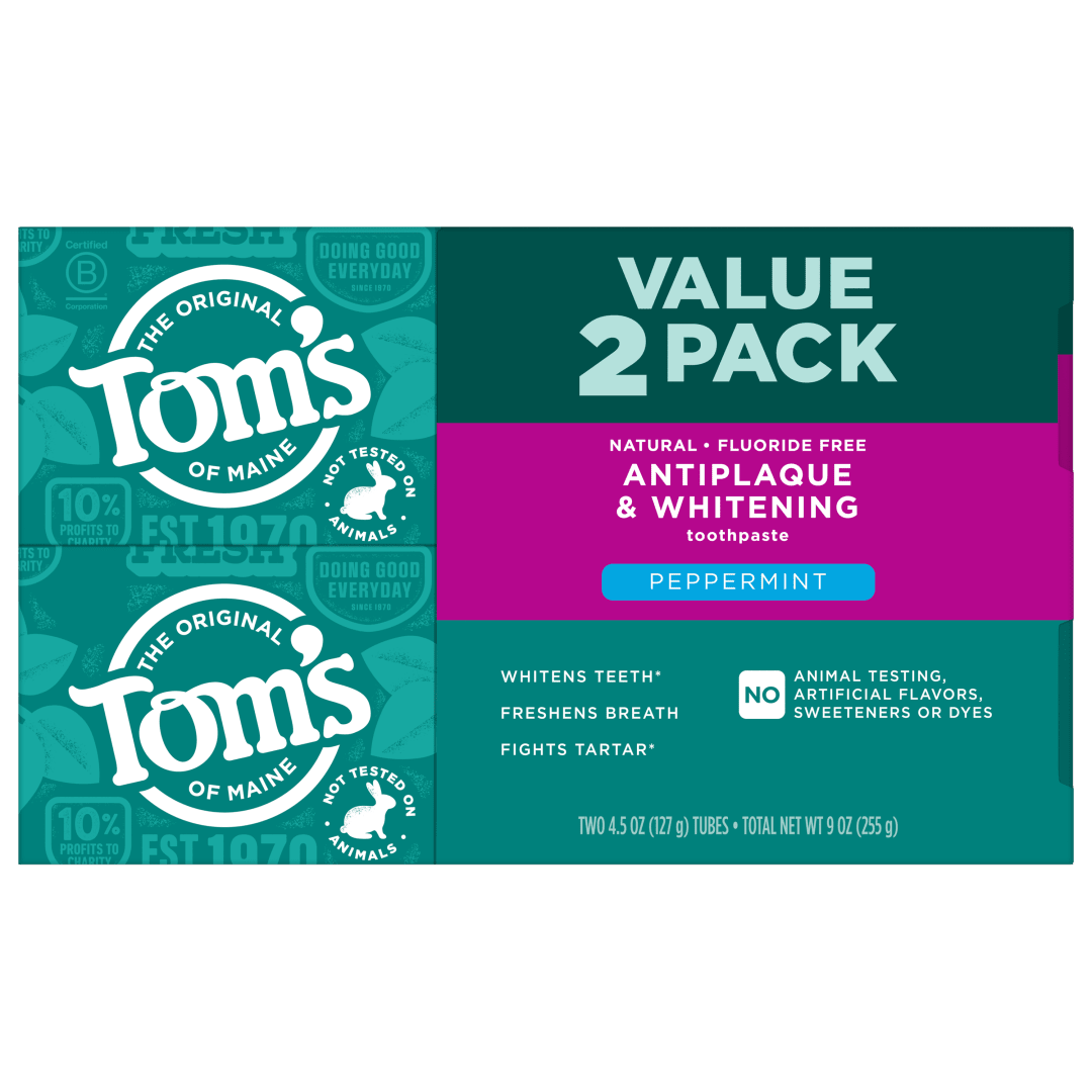 Tom’s of Maine Antiplaque and Whitening Toothpaste Pack