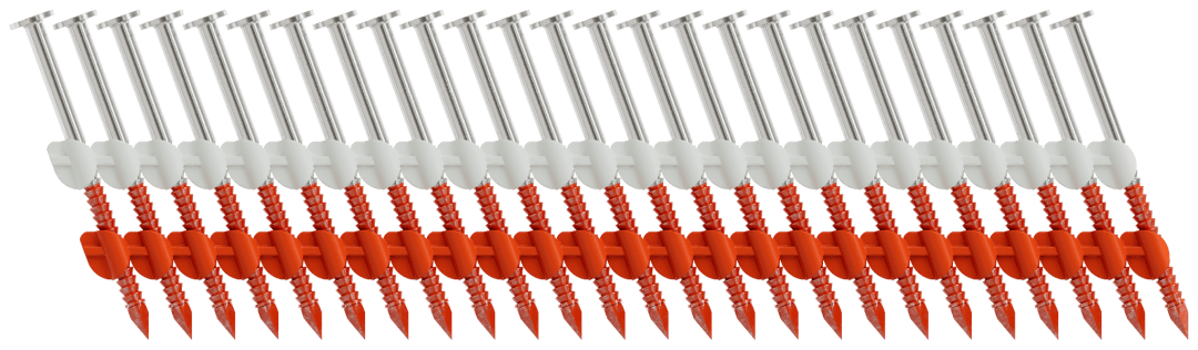 Simpson Strong-Tie S12A200CNB 20°–22° Plastic Strip, Full Round Head, Ring-Shank Nail — 2 in. x .113 in. Type 304 (5000-Qty) (Pack of 80)