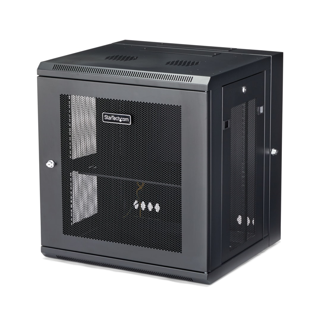 Wall Mount Server Rack Enclosure with Hinge - 12U