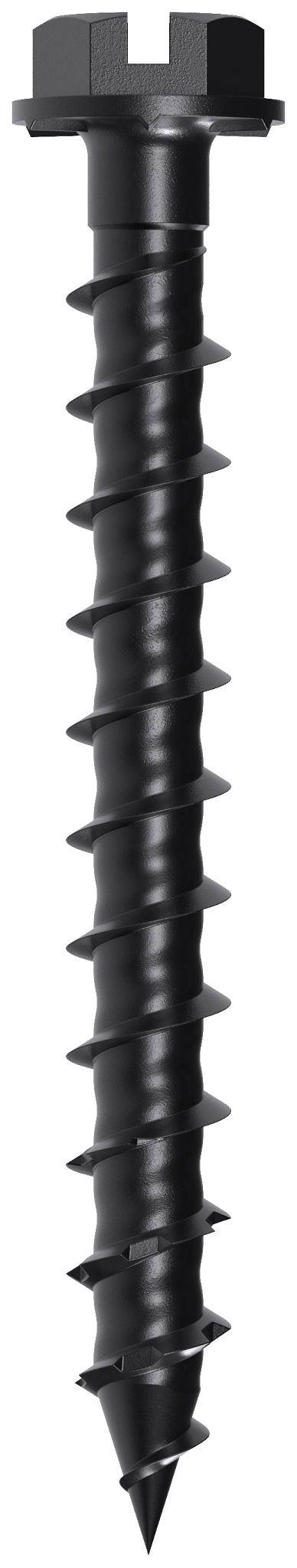 Simpson Strong-Tie TNTBL18134H Titen Turbo™ — 3/16 in. x 1-3/4 in. Hex-Head Concrete and Masonry Screw, Black (100-Qty)