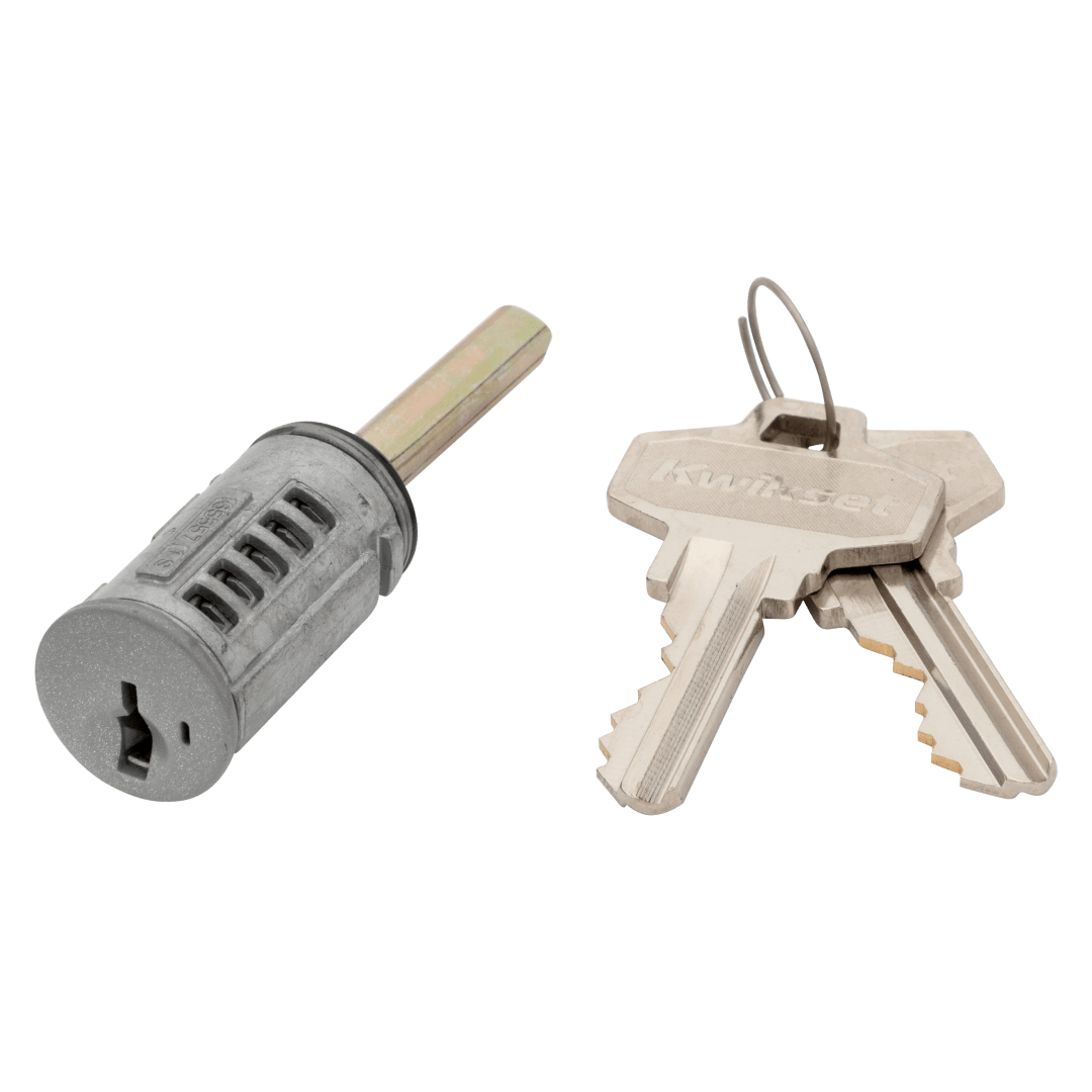 C-Keyway Cylinder for Low Profile Deadbolt in Satin Nickel, Polished Chrome or Satin Chrome Finish