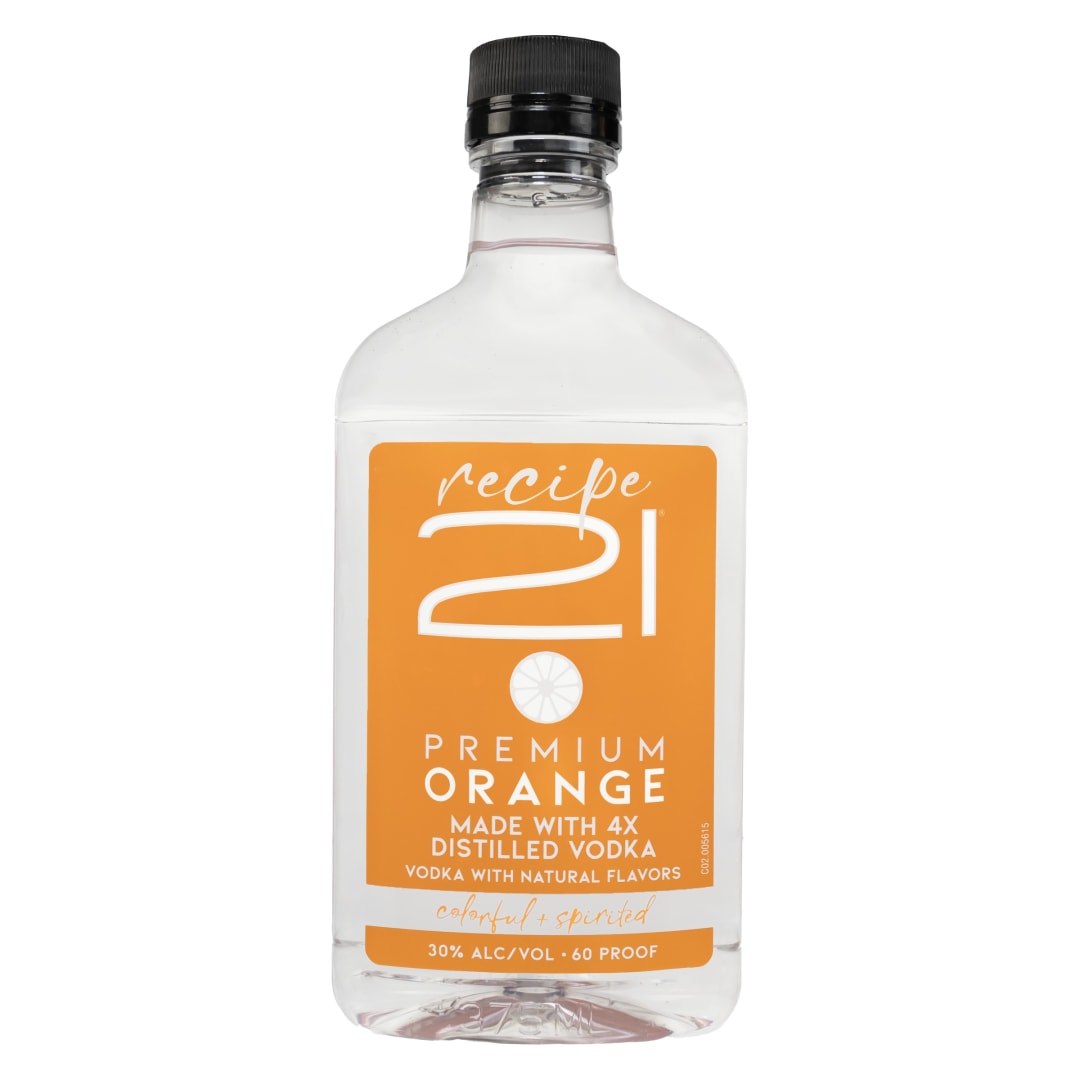Recipe 21 Orange Vodka 375ml 60 Proof