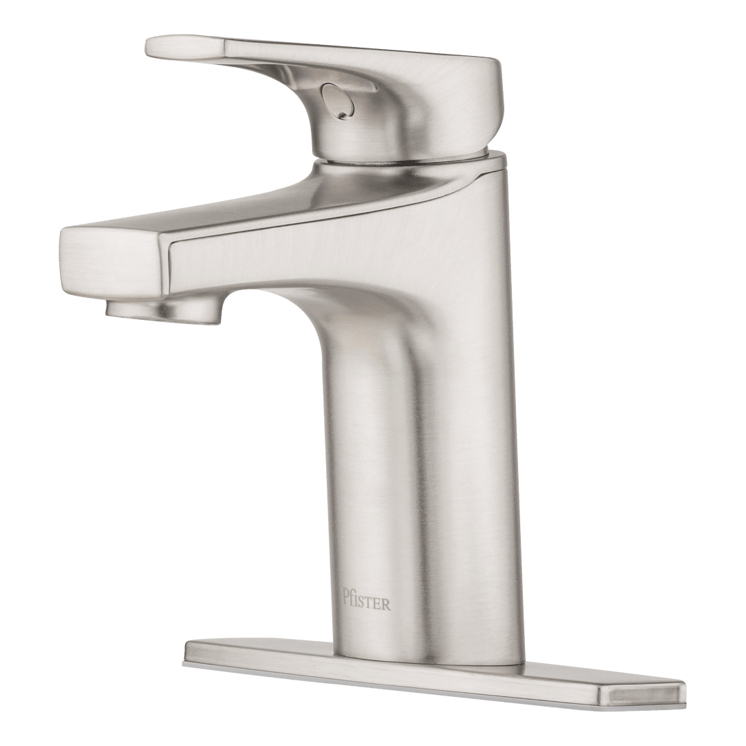 Ferris Single Control 4" Centerset Bathroom Faucet in Spot Defense Brushed Nickel