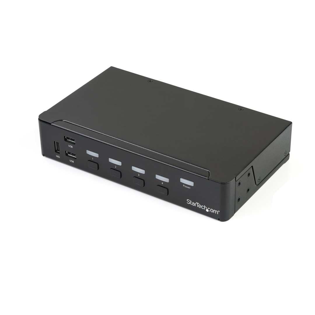 4 Port 4K30 DisplayPort USB 3 0 KVM Switch Refurbished