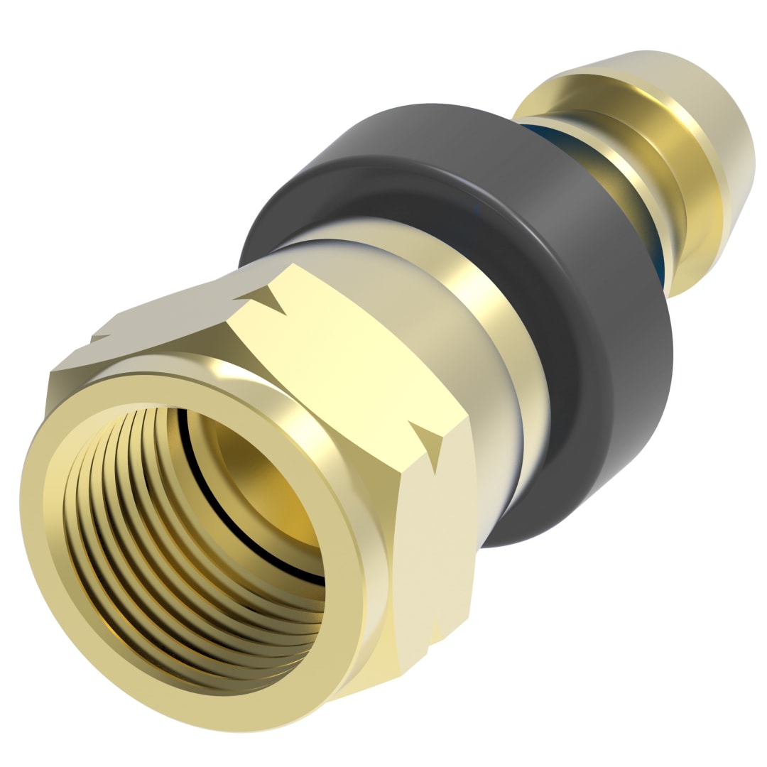 Aeroquip 3/8 Female Sae Swivel X 3/8 Push On Brass